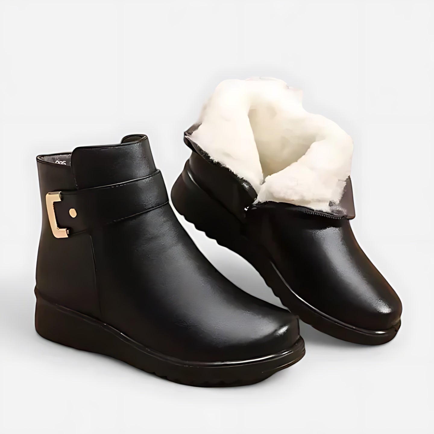 Peyton – Leather Faux Fur Lined Ankle Boots
