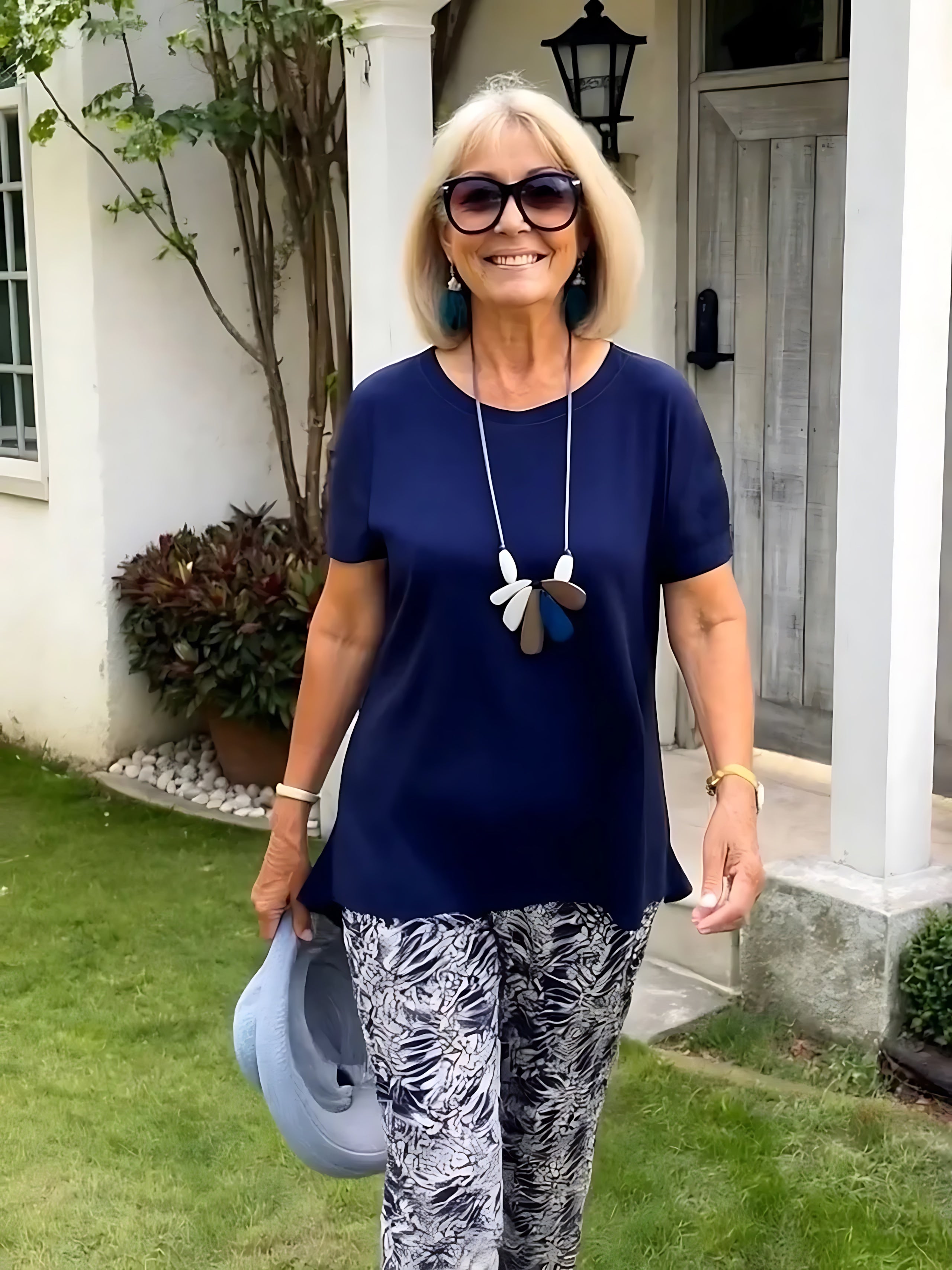 Peyton – Oversized Top and Printed Tapered Pants Set