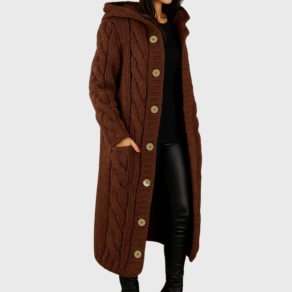 Andrea – Knit Longline Duster Coat