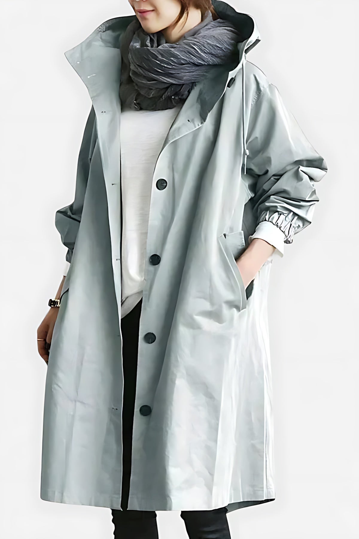 Priscilla – Button Up Longline Raincoat