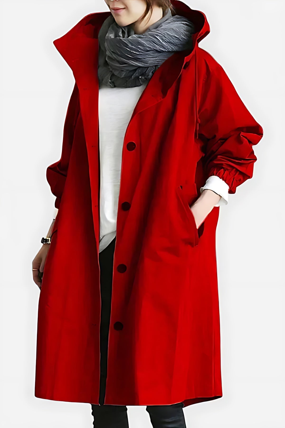 Priscilla – Button Up Longline Raincoat