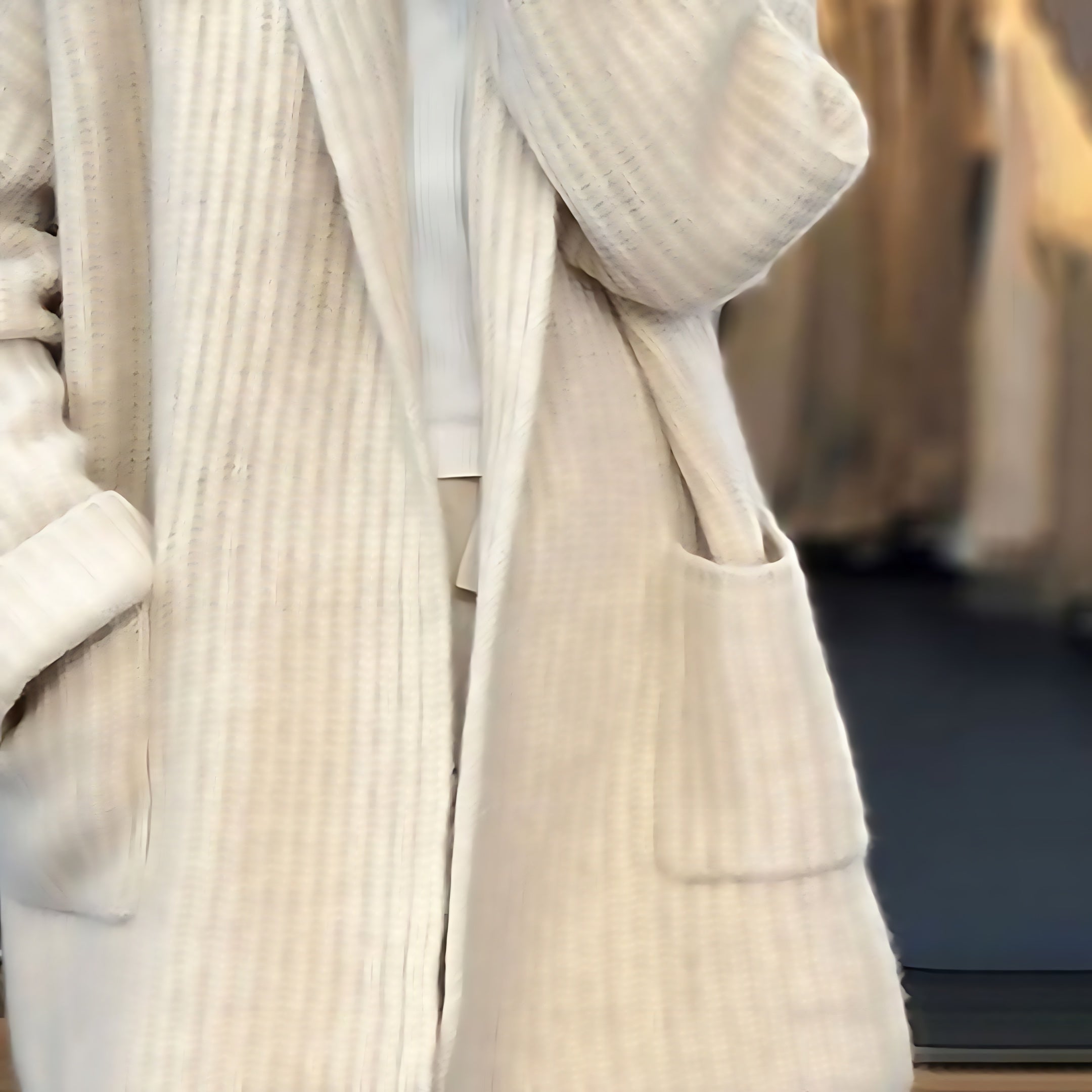 Quinn – Ribbed Knit Open Front Cardigan