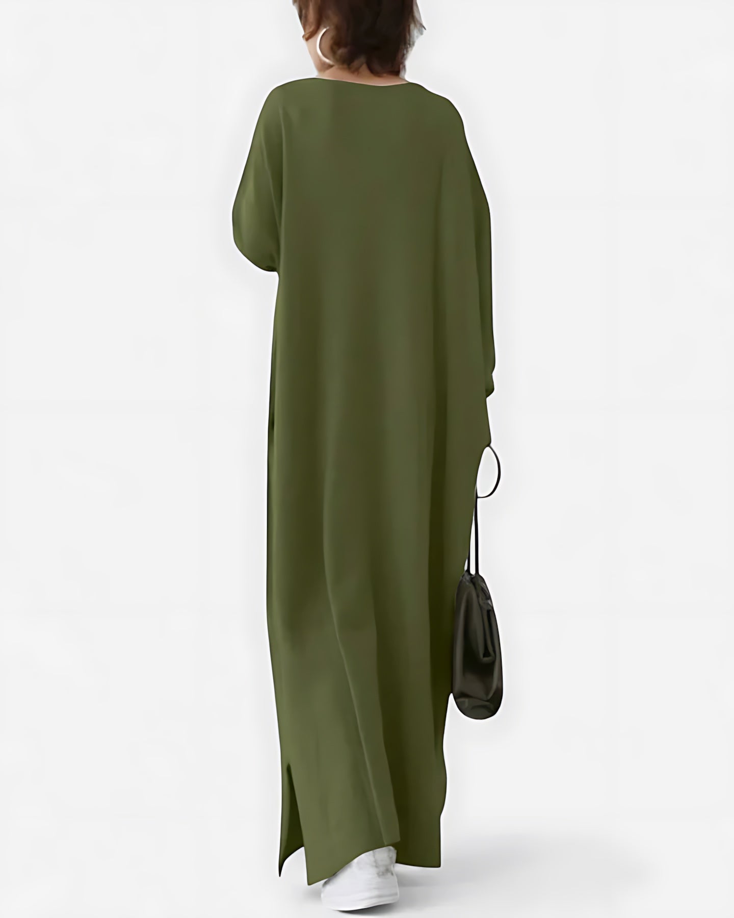 Reagen – Oversized V Neck Kaftan Maxi Dress