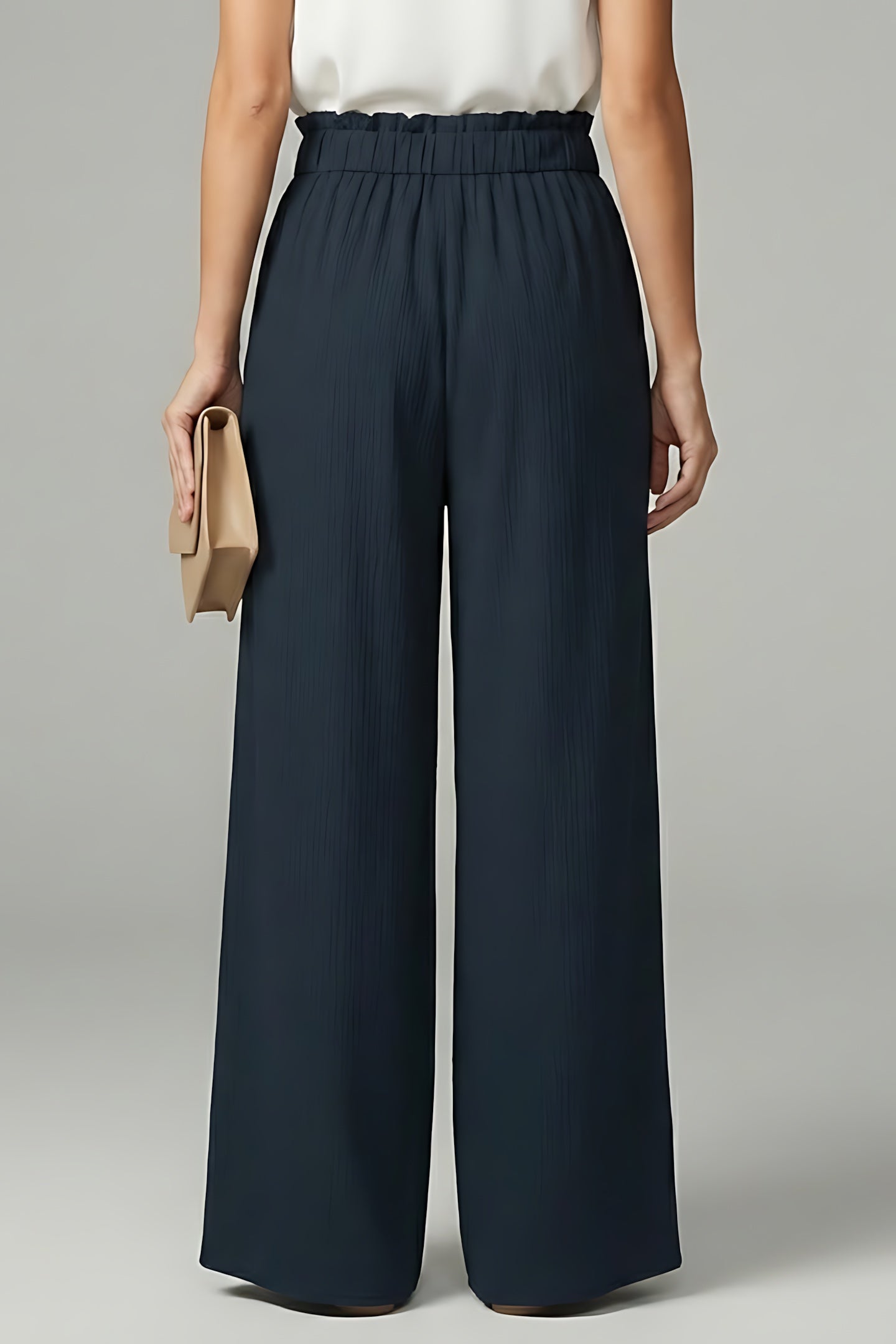 Reagen – Paperbag Waist Wide Leg Palazzo Pants