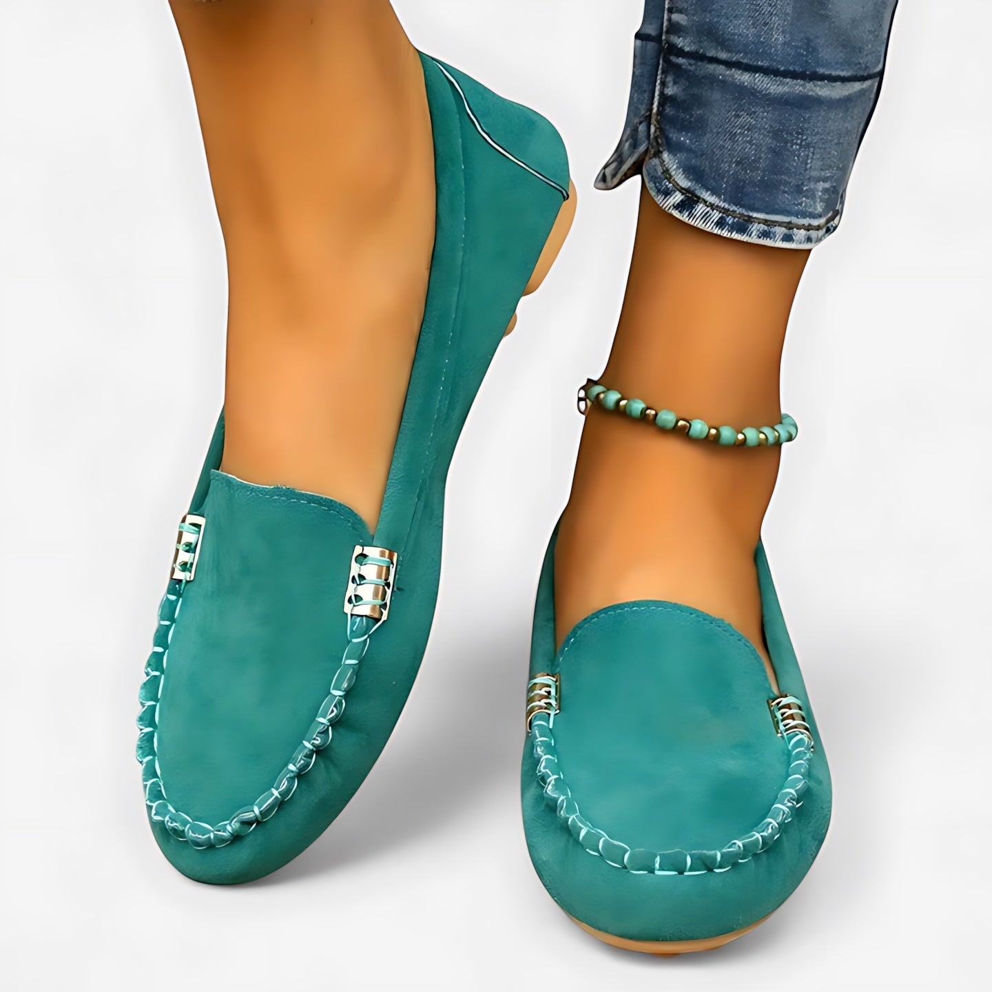 Reagen – Suede Moc Toe Driving Loafers