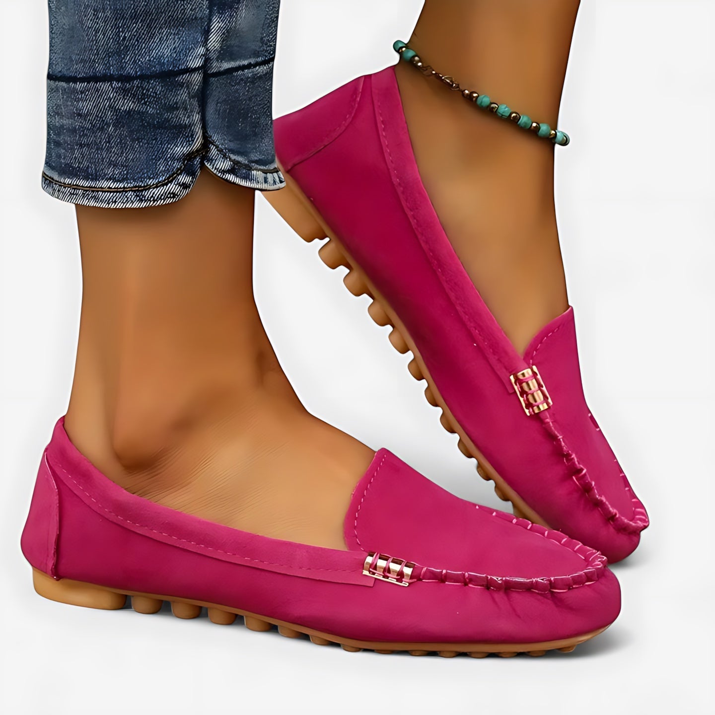 Reagen – Suede Moc Toe Driving Loafers