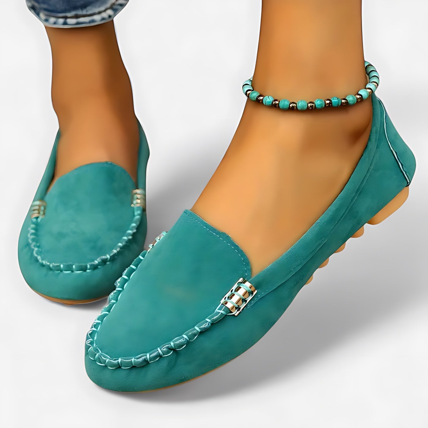 Reagen – Suede Moc Toe Driving Loafers
