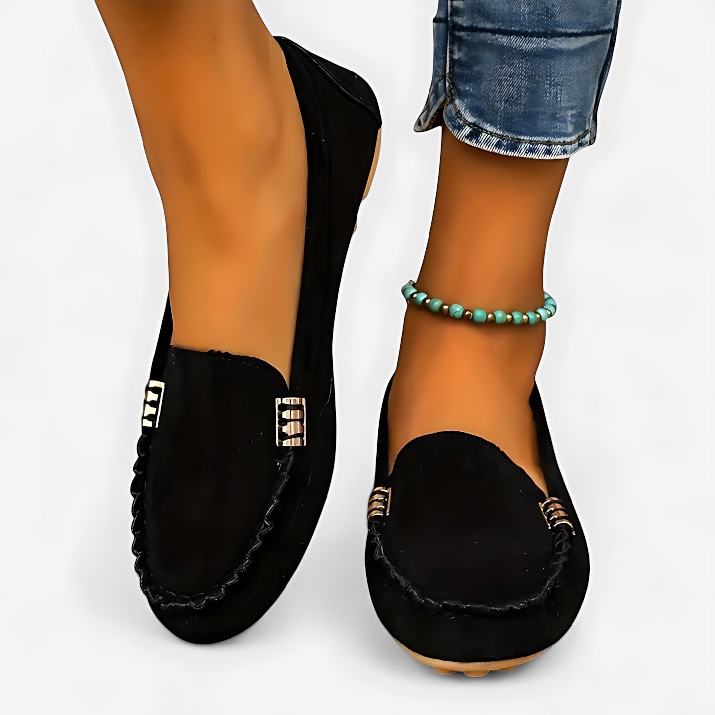 Reagen – Suede Moc Toe Driving Loafers
