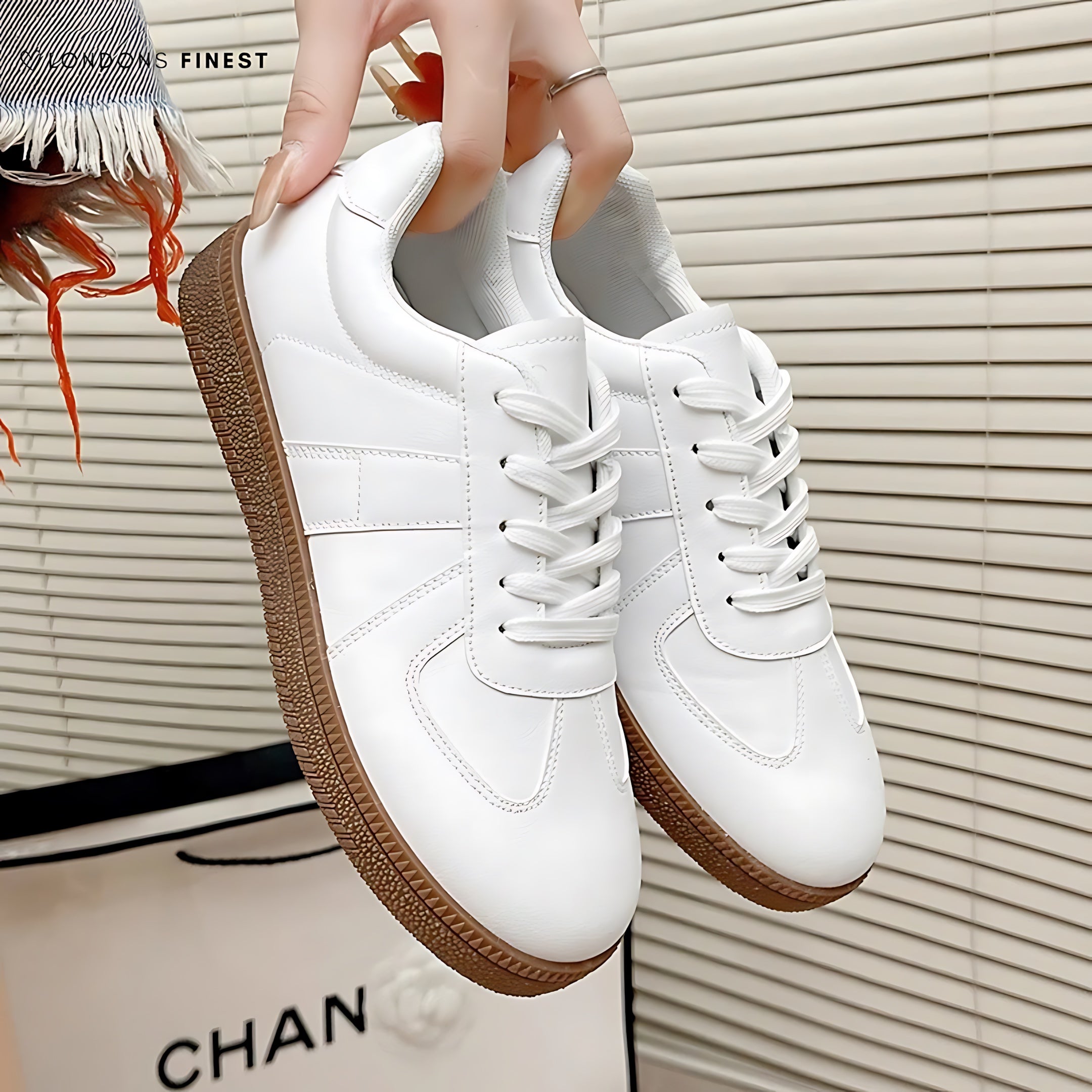 Rebecca – Colorblock Lace Up Low Top Sneakers