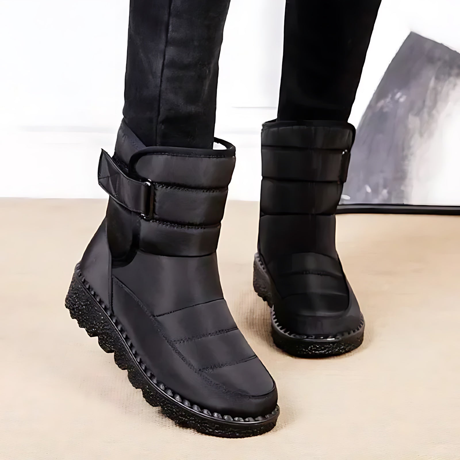 Rebecca – Lug Sole Ankle Snow Boots