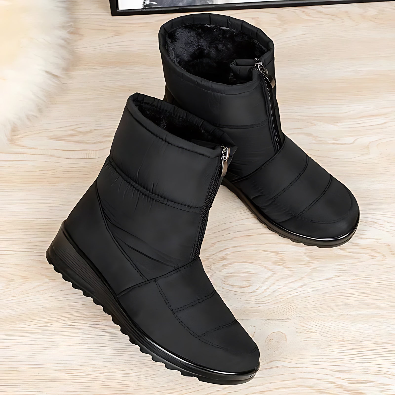 Rebecca – Lug Sole Ankle Snow Boots