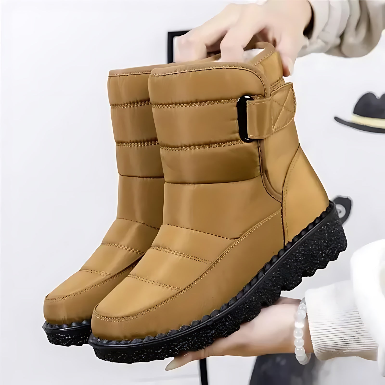 Rebecca – Lug Sole Ankle Snow Boots