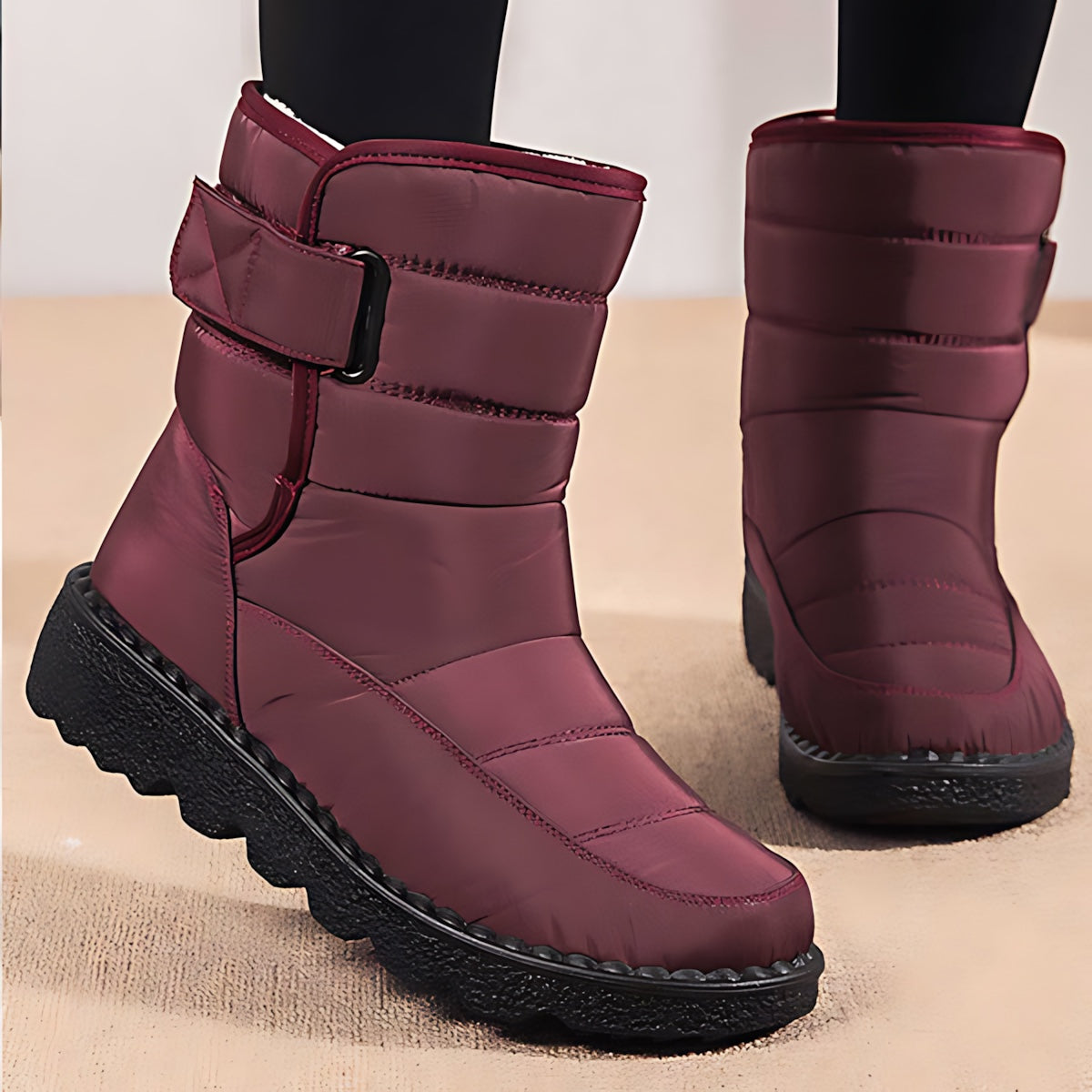 Rebecca – Lug Sole Ankle Snow Boots