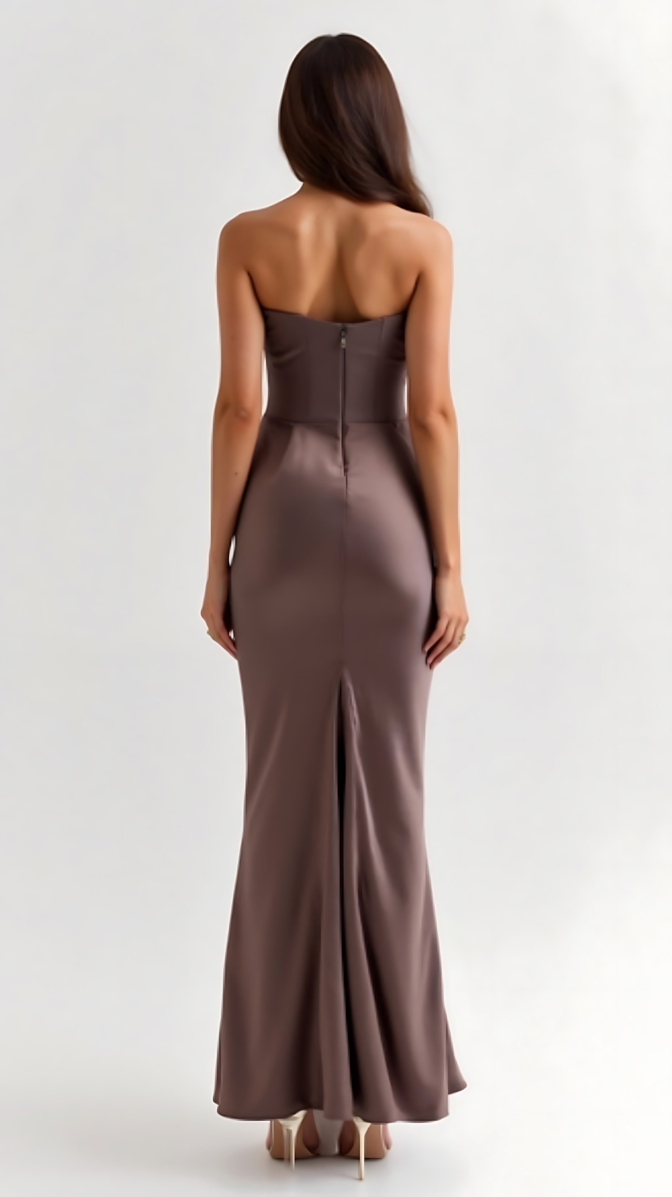 Renata – Strapless Bodycon Evening Maxi Dress
