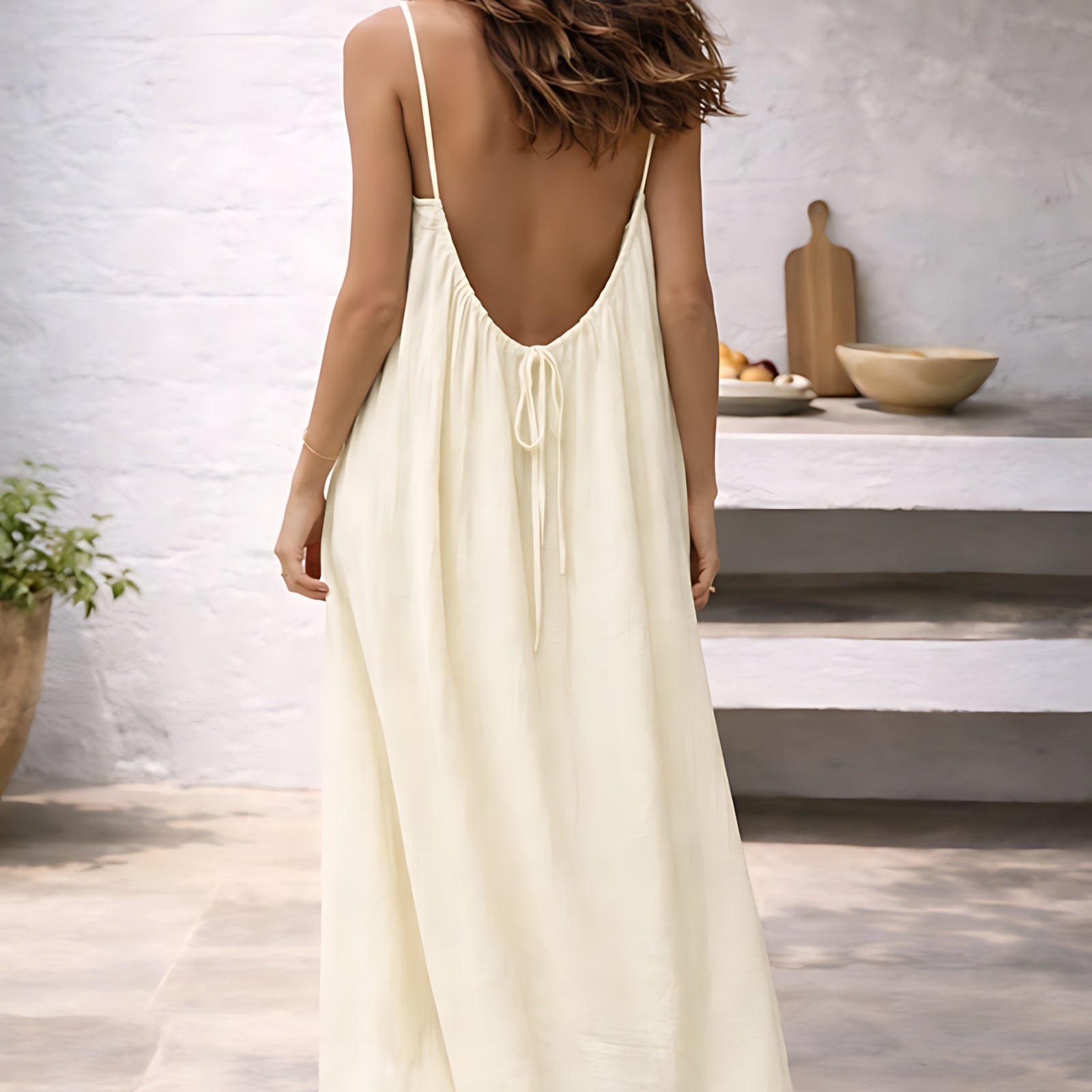 Riley – Scoop Neck Cami Summer Maxi Dress