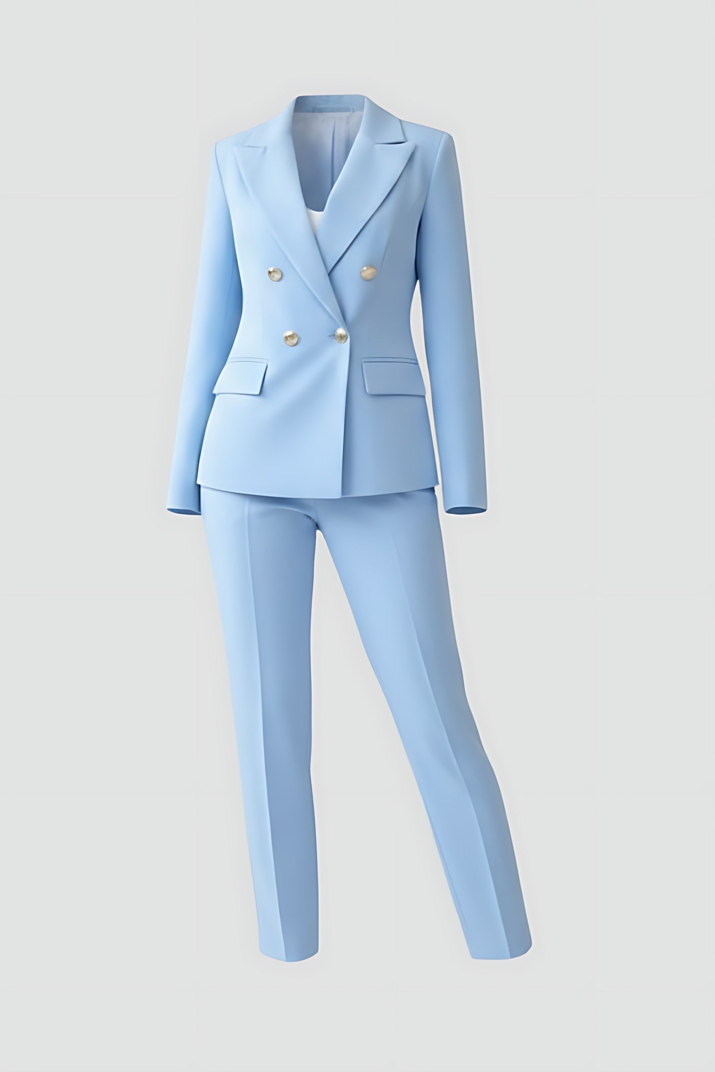 Rose – Tailored Double Breasted Blazer And Slim Pants Set
