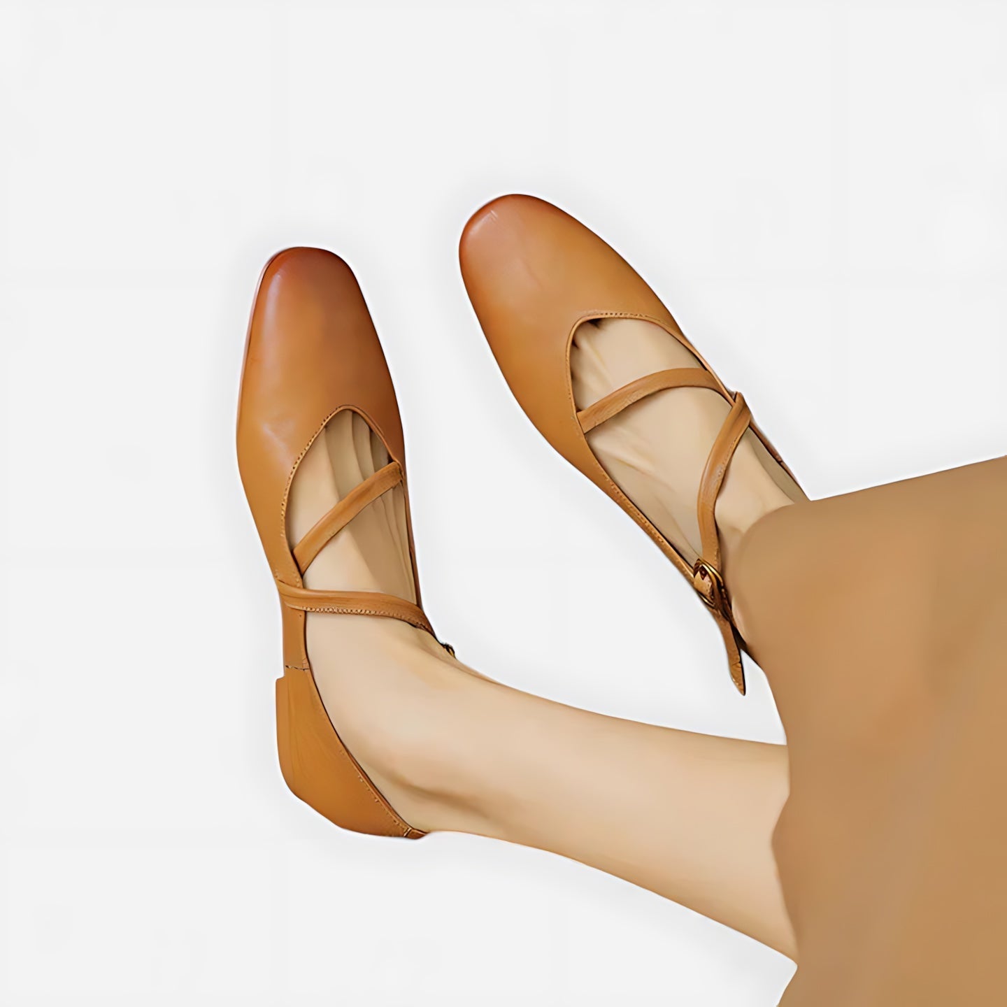 Ruby – Criss Cross Strap Ballet Flats