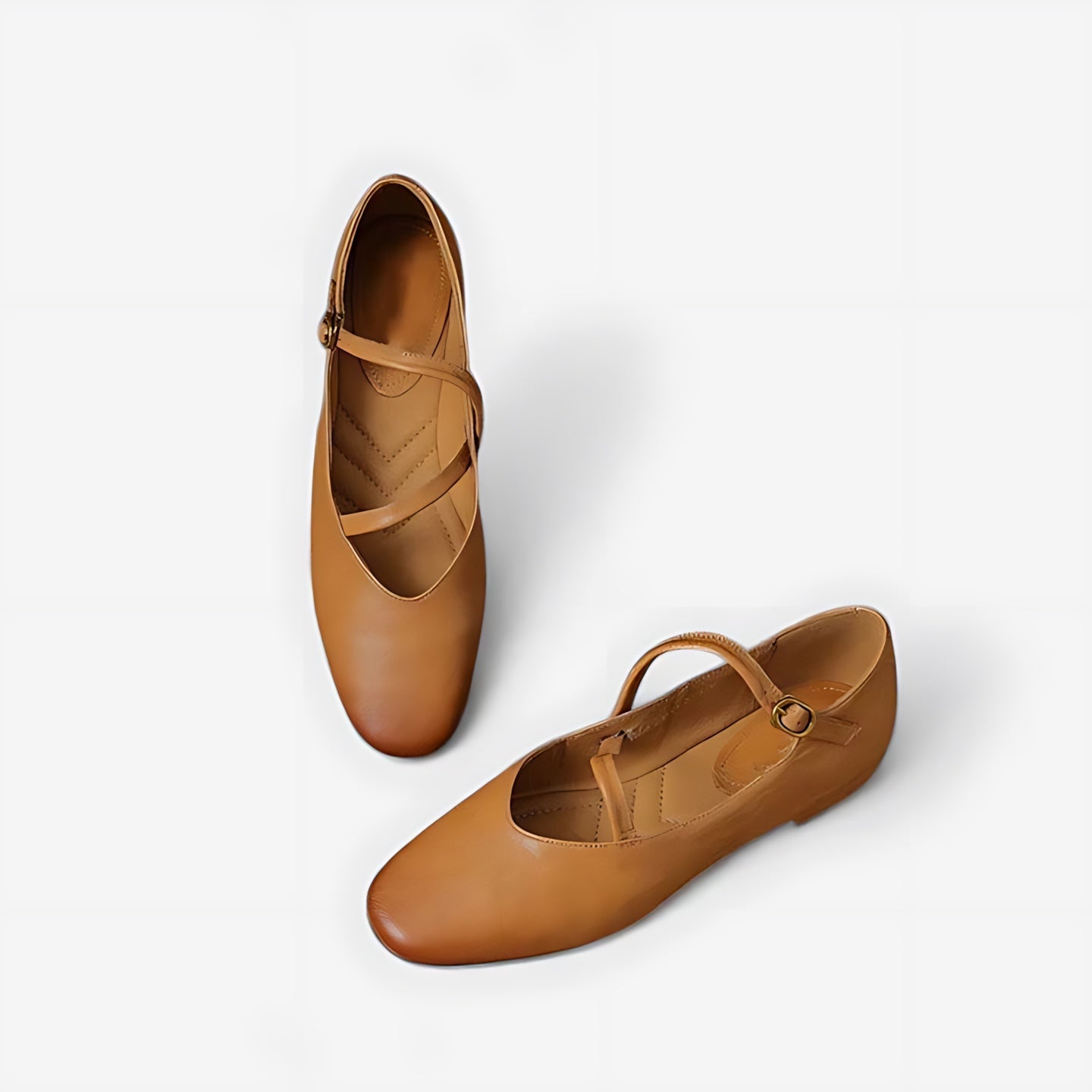 Ruby – Criss Cross Strap Ballet Flats
