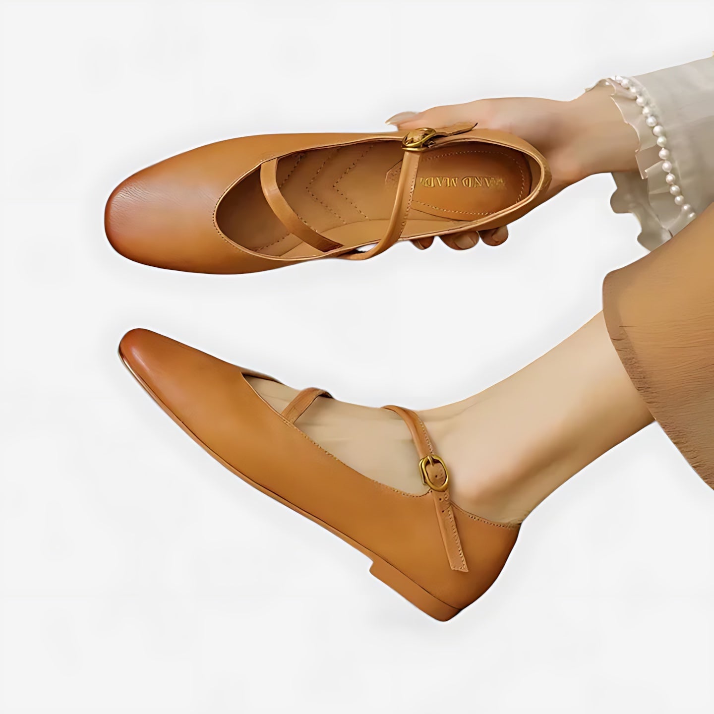 Ruby – Criss Cross Strap Ballet Flats