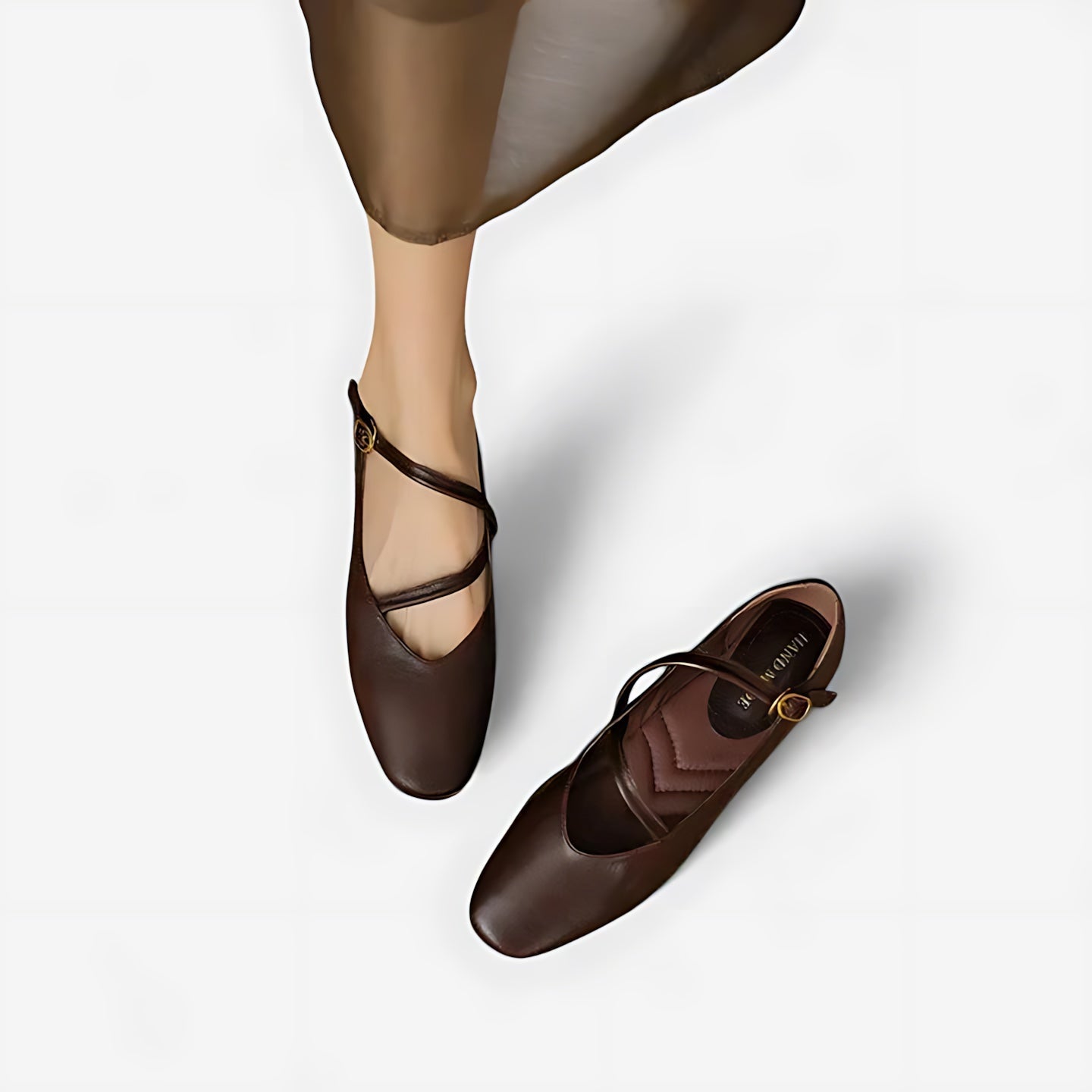 Ruby – Criss Cross Strap Ballet Flats