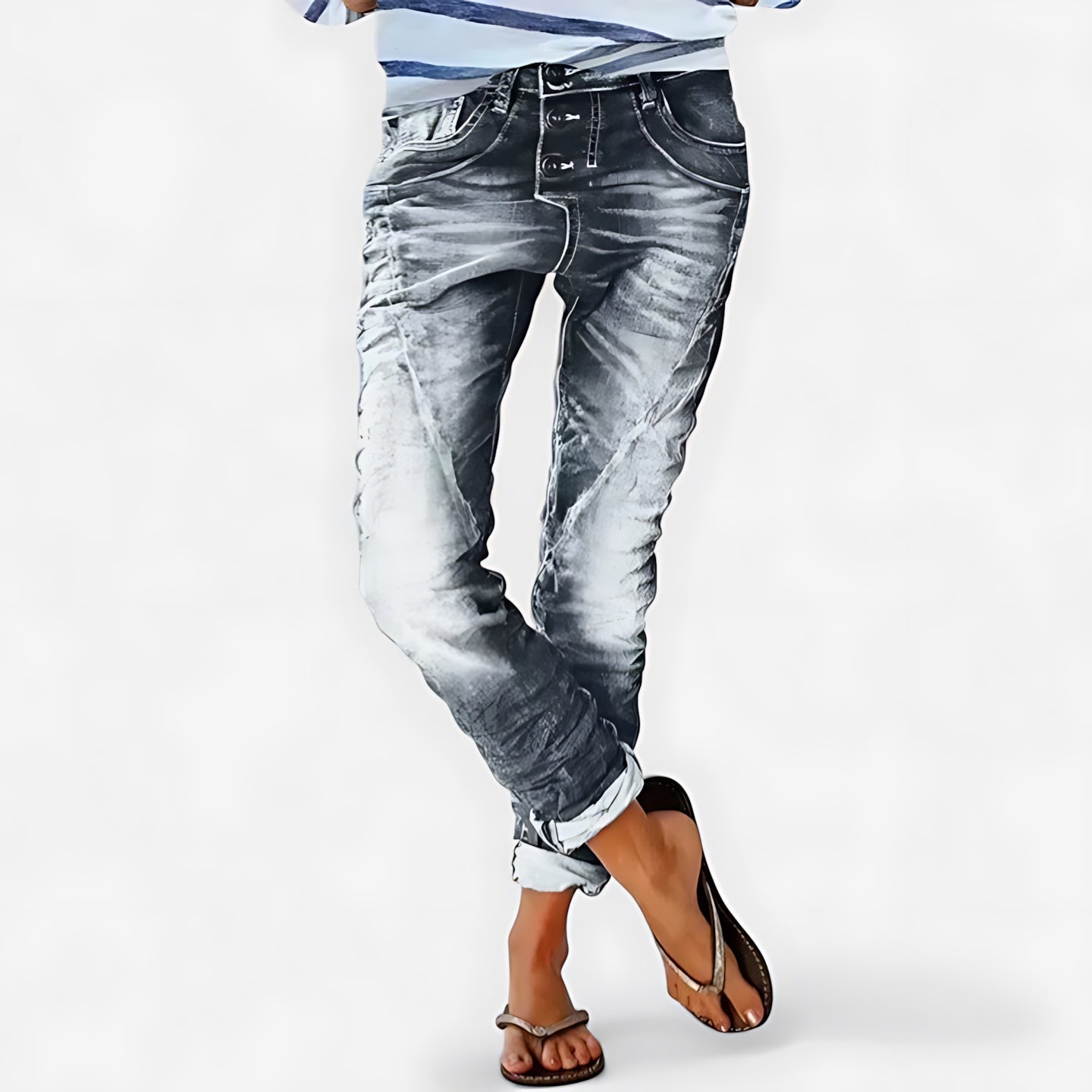 Ruby – Slouchy Distressed Jogger Jeans