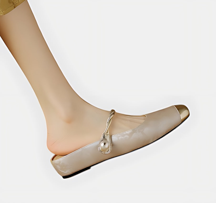 Rylee – Jacquard Cap Toe Low Heel Mary Janes
