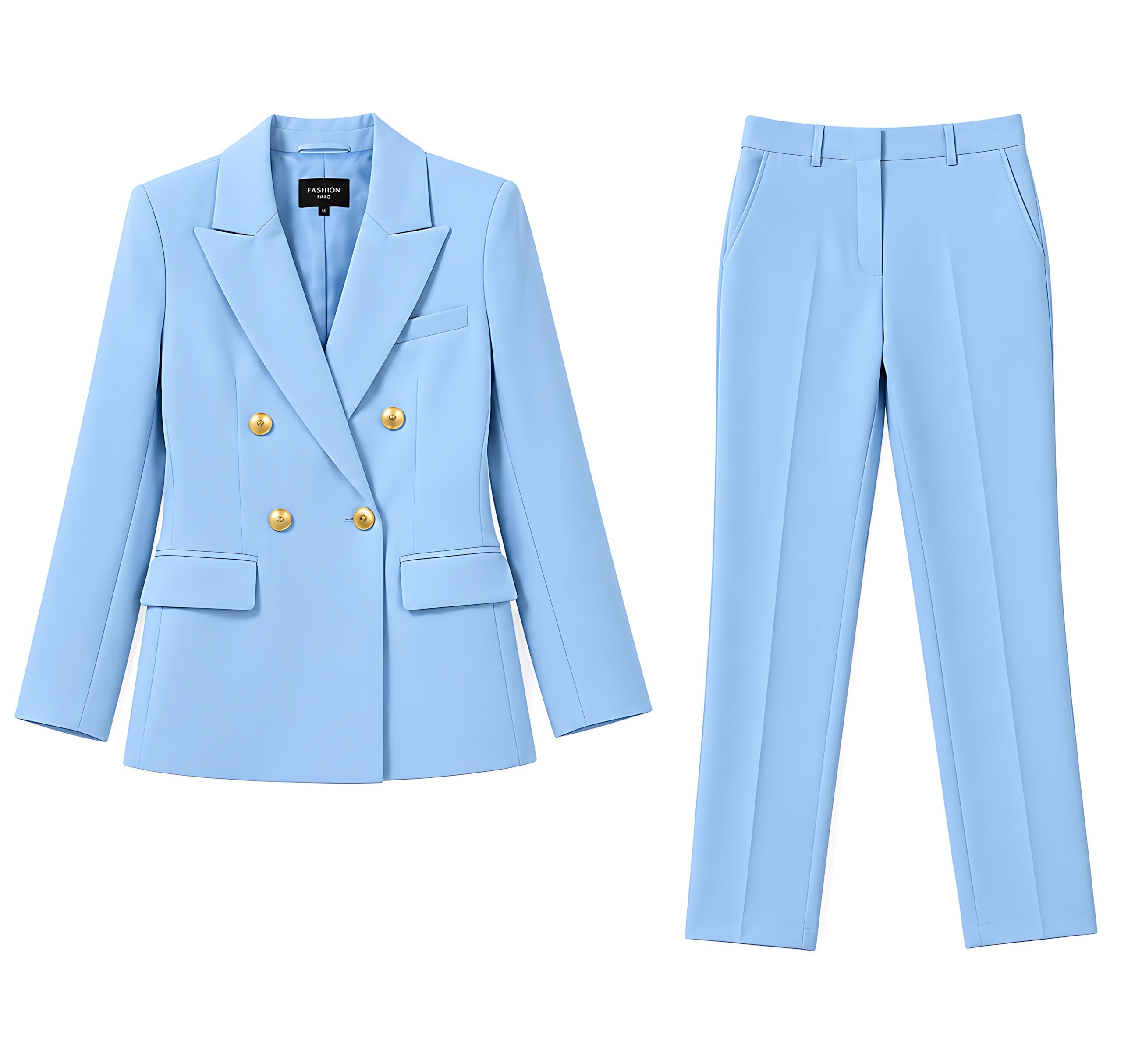 Sabrina – Double Breasted Blazer and Pants Suit Set