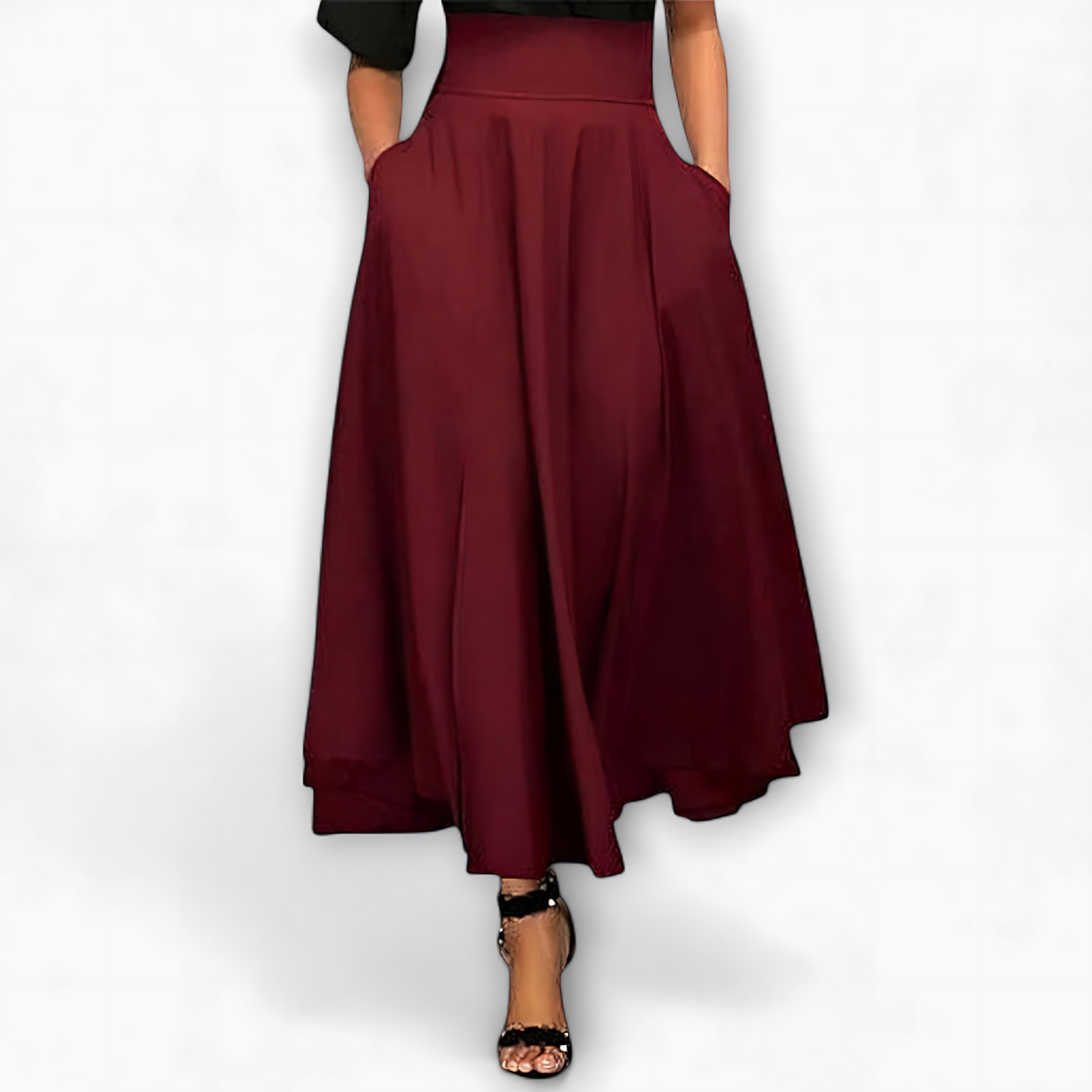 Sadie – High Waist A-Line Maxi Skirt
