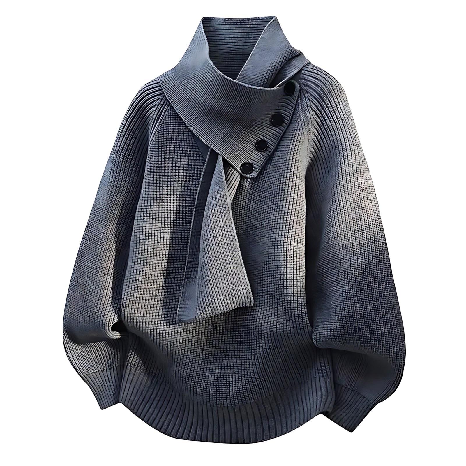 Sadie – Scarf Neck Knit Sweater