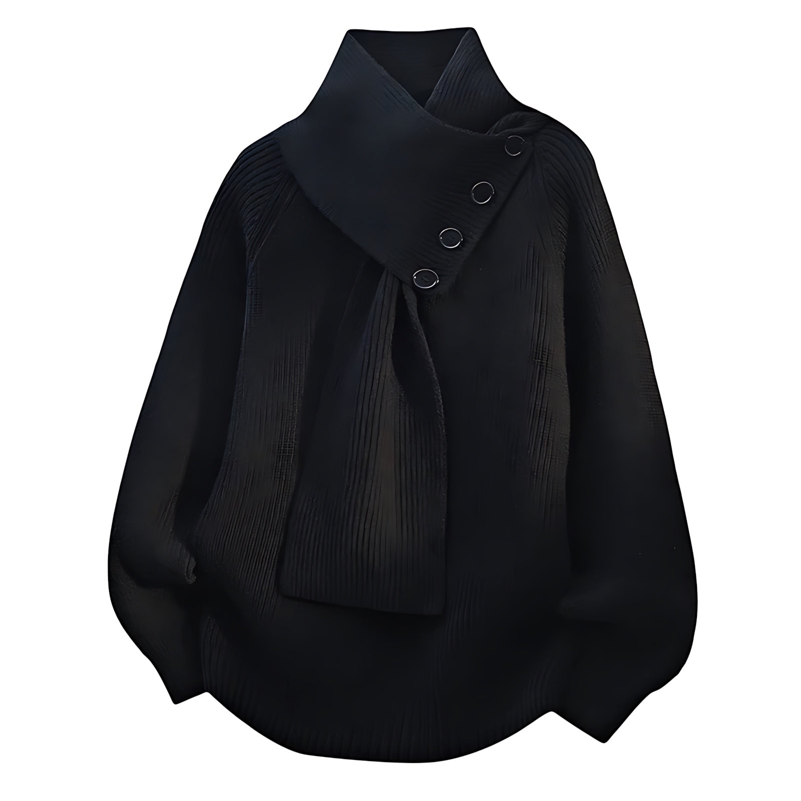 Sadie – Scarf Neck Knit Sweater