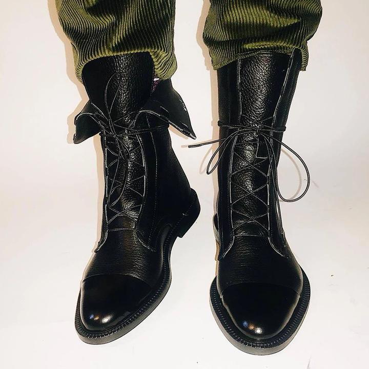 Kinsley – Leather Lace Up Ankle Boots