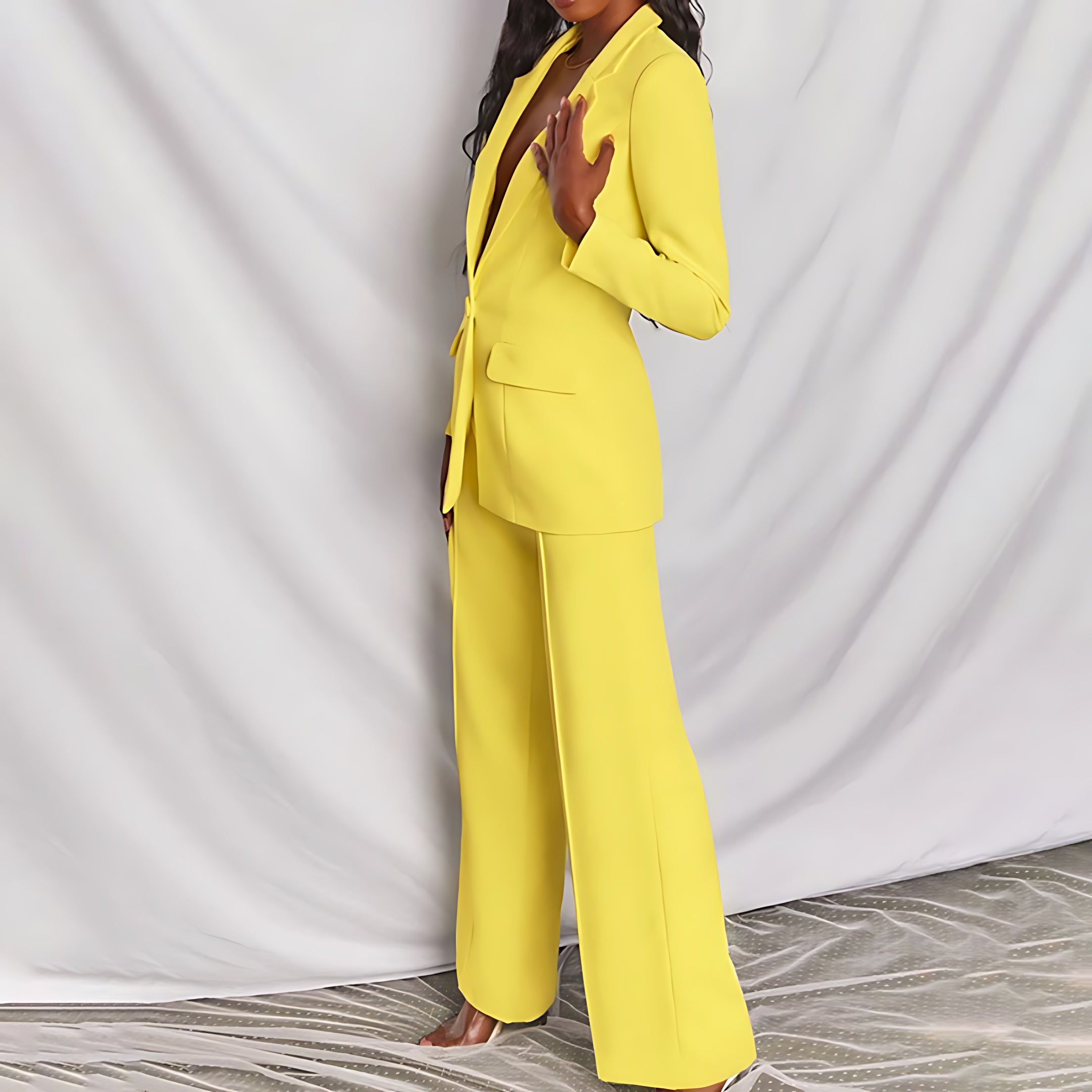 Scarlett – Oversized Blazer And Wide Leg Pants Suit Set