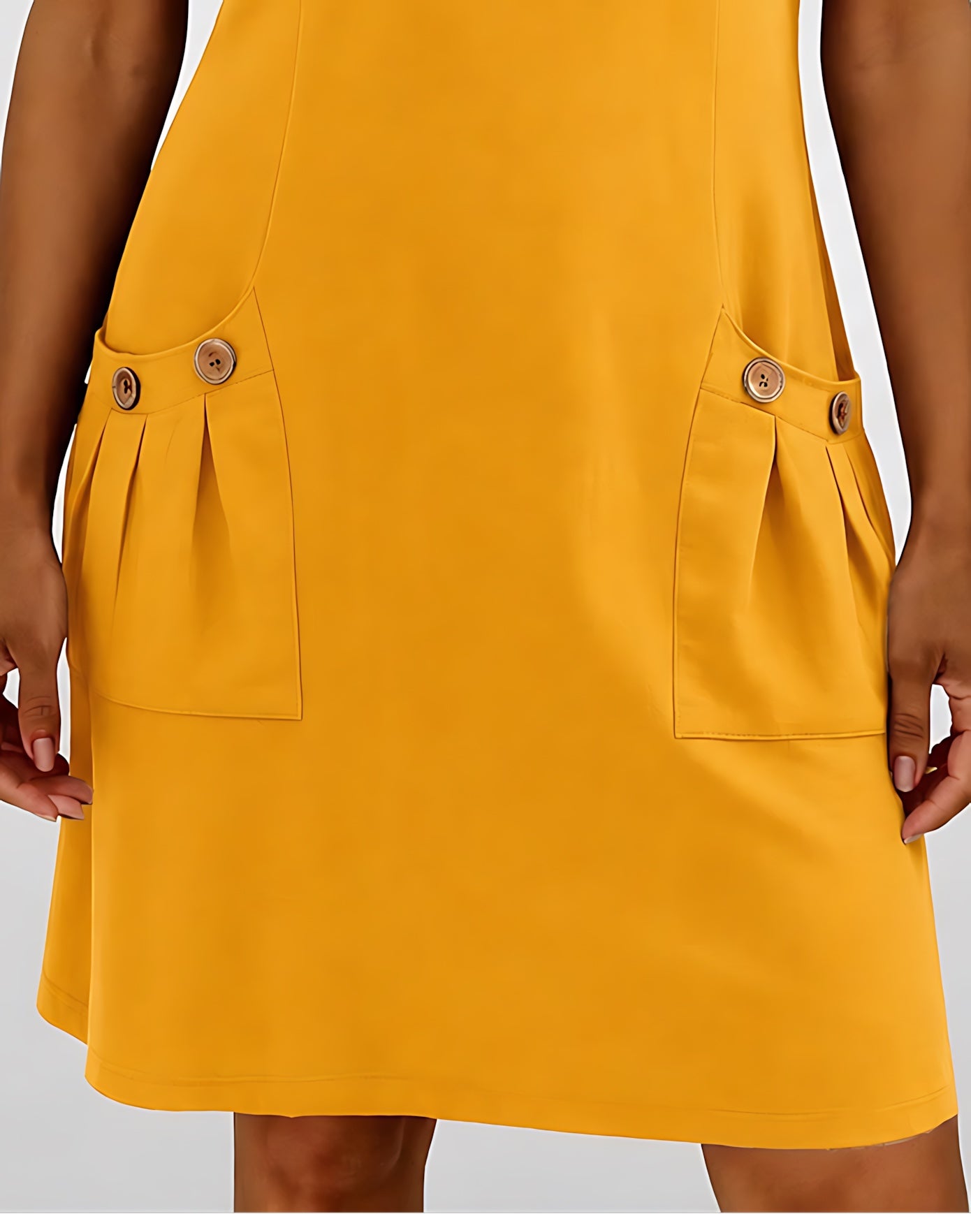 Selena – Zip Neck Short Sleeve Shift Dress