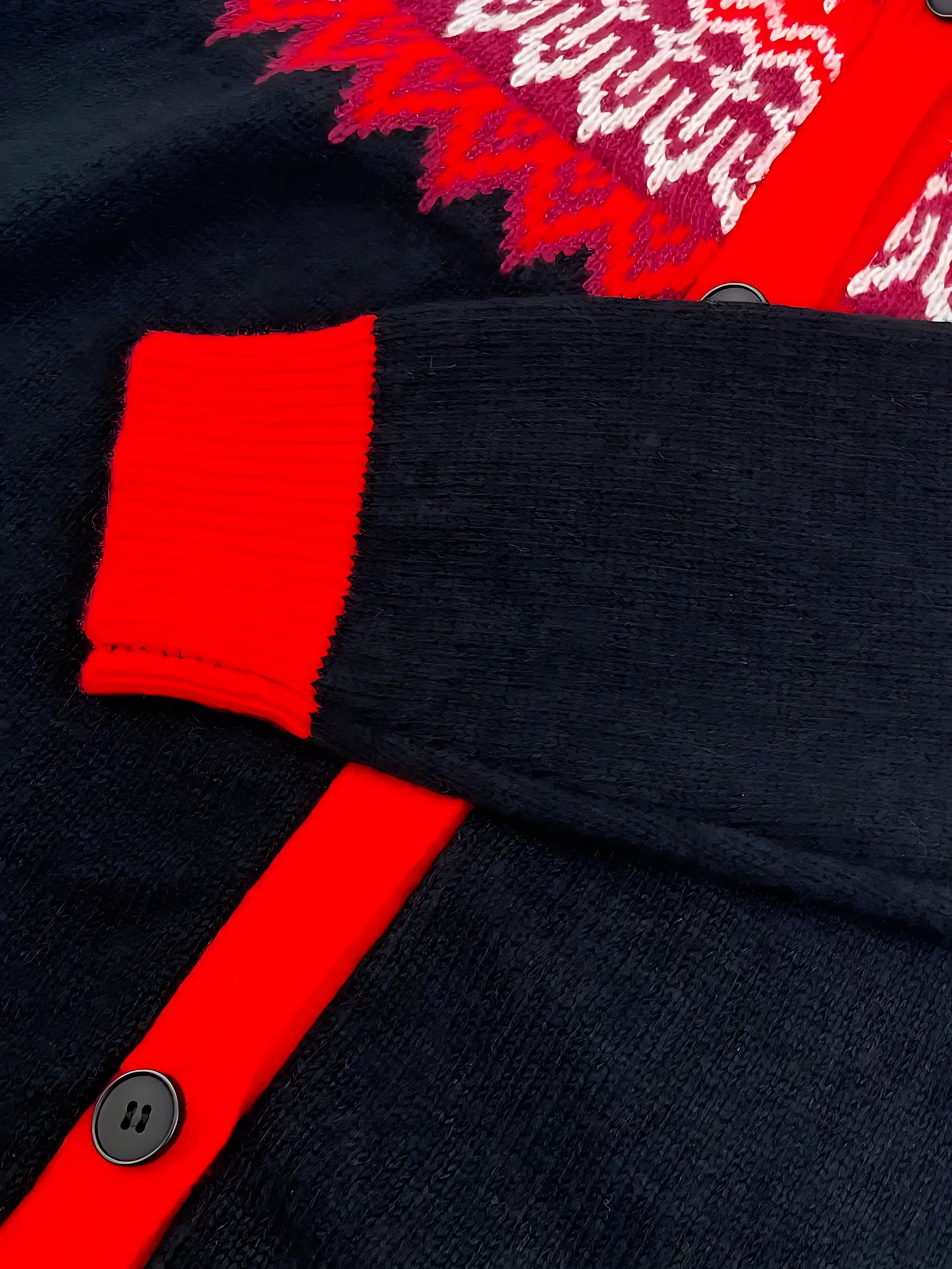 Serenity – Fair Isle Chunky Knit Button Up Cardigan