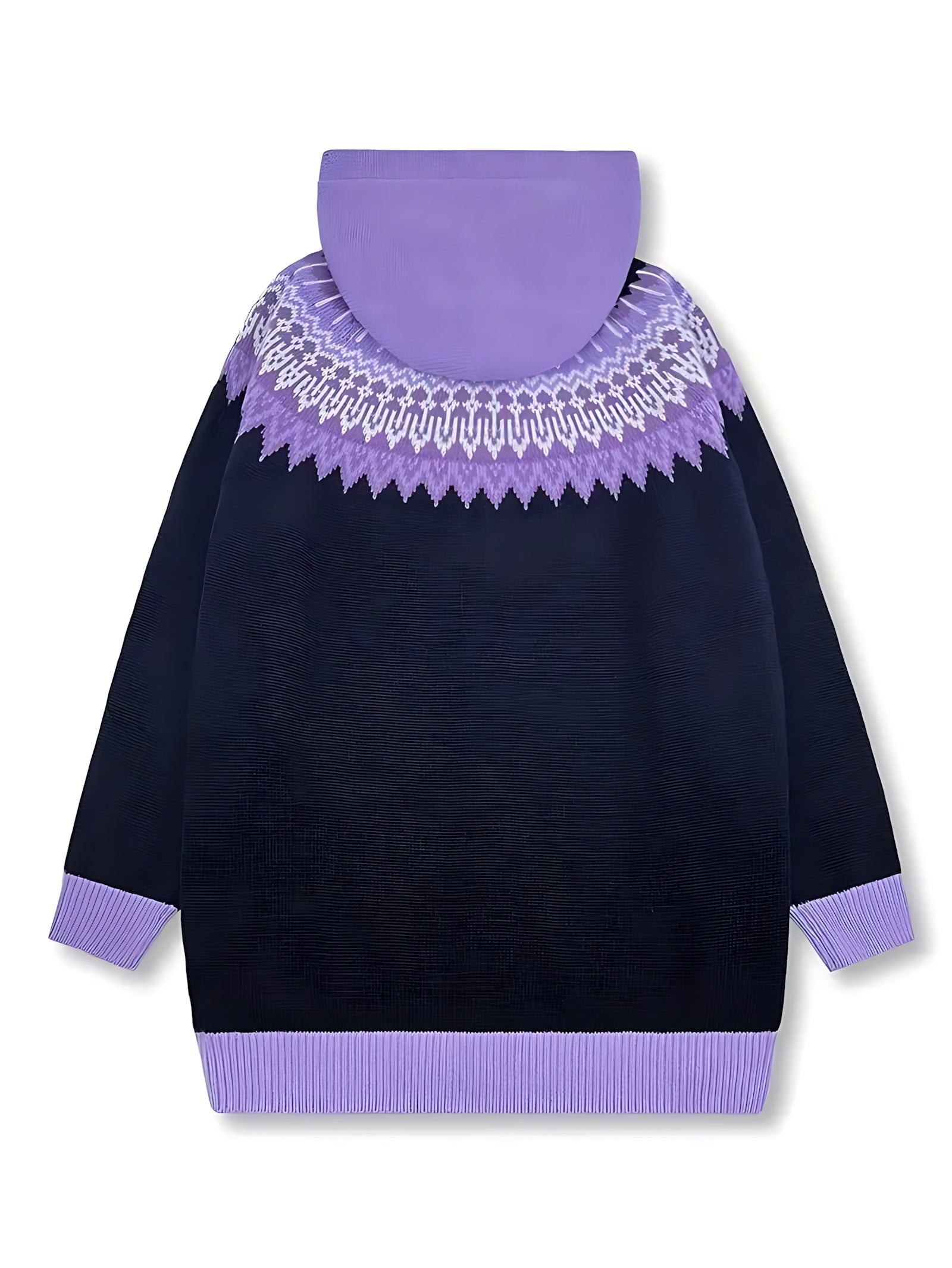 Serenity – Fair Isle Chunky Knit Button Up Cardigan