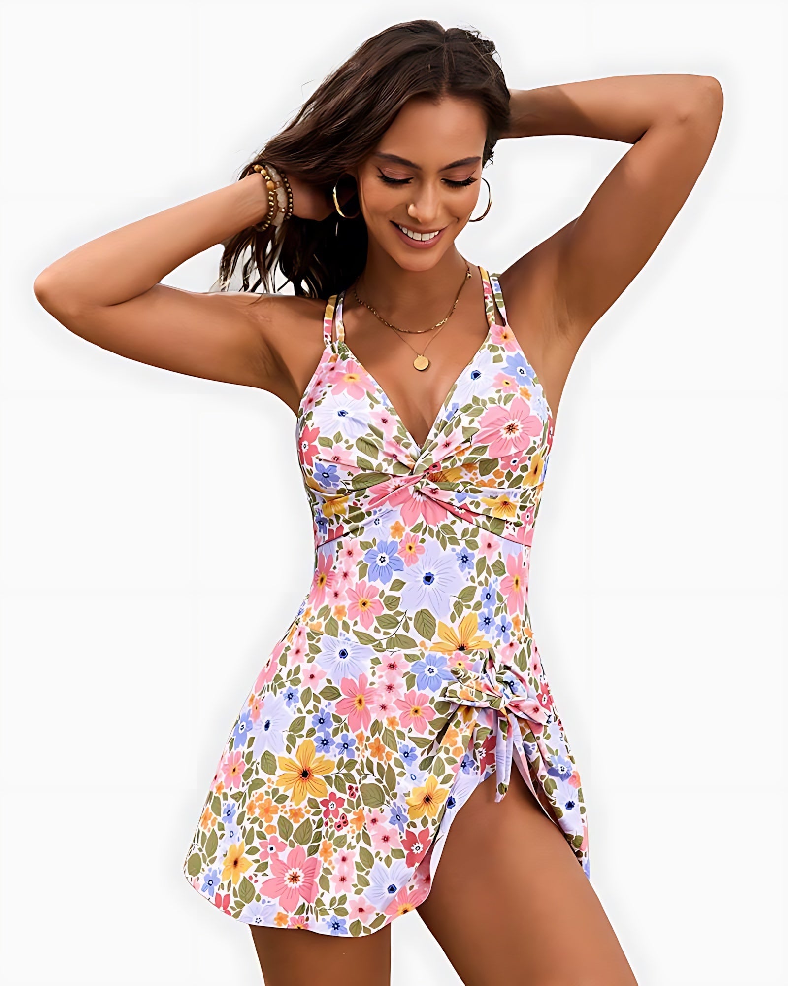 Serenity – V Neck Wrap Swimdress