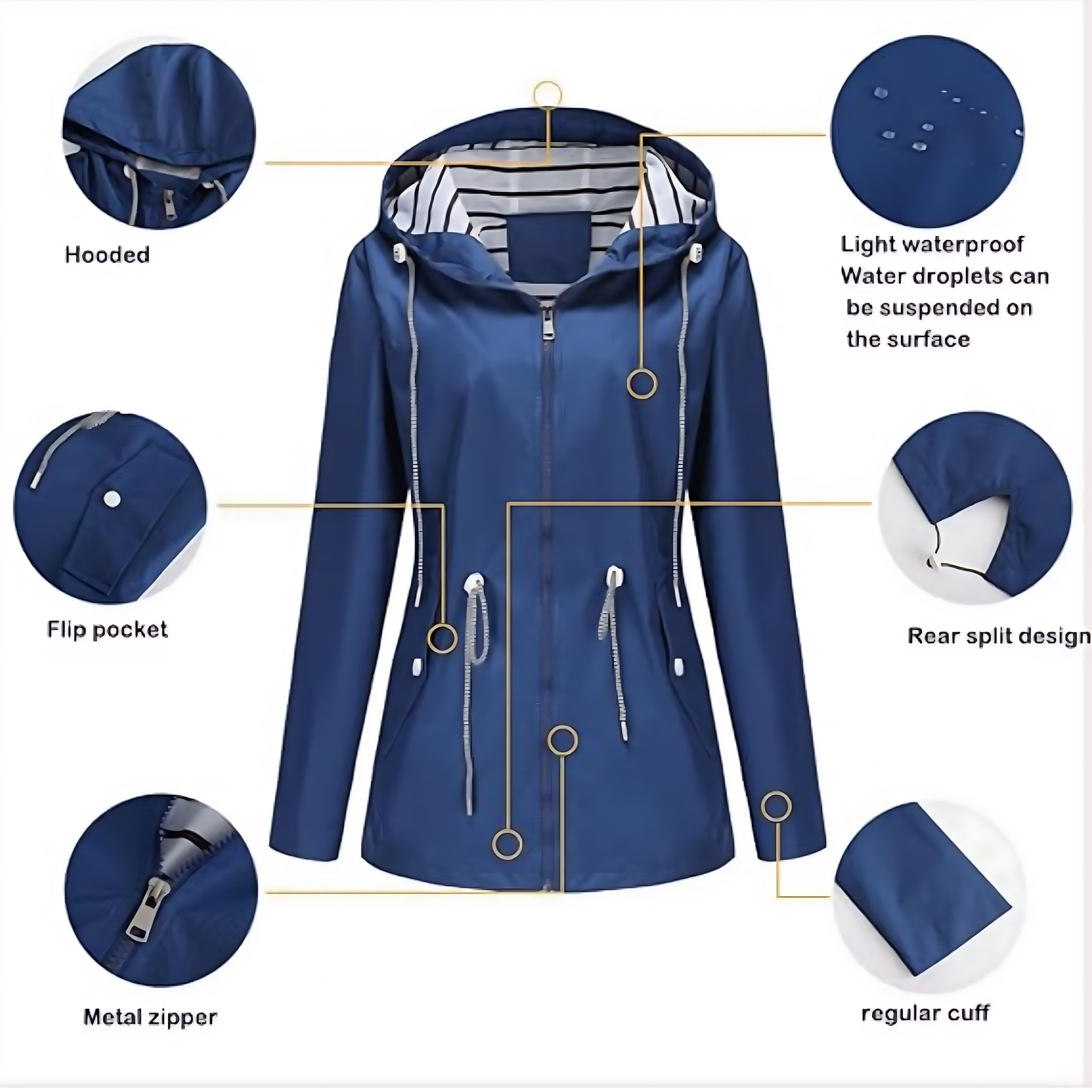 Serenity – Zip Up Anorak Rain Jacket