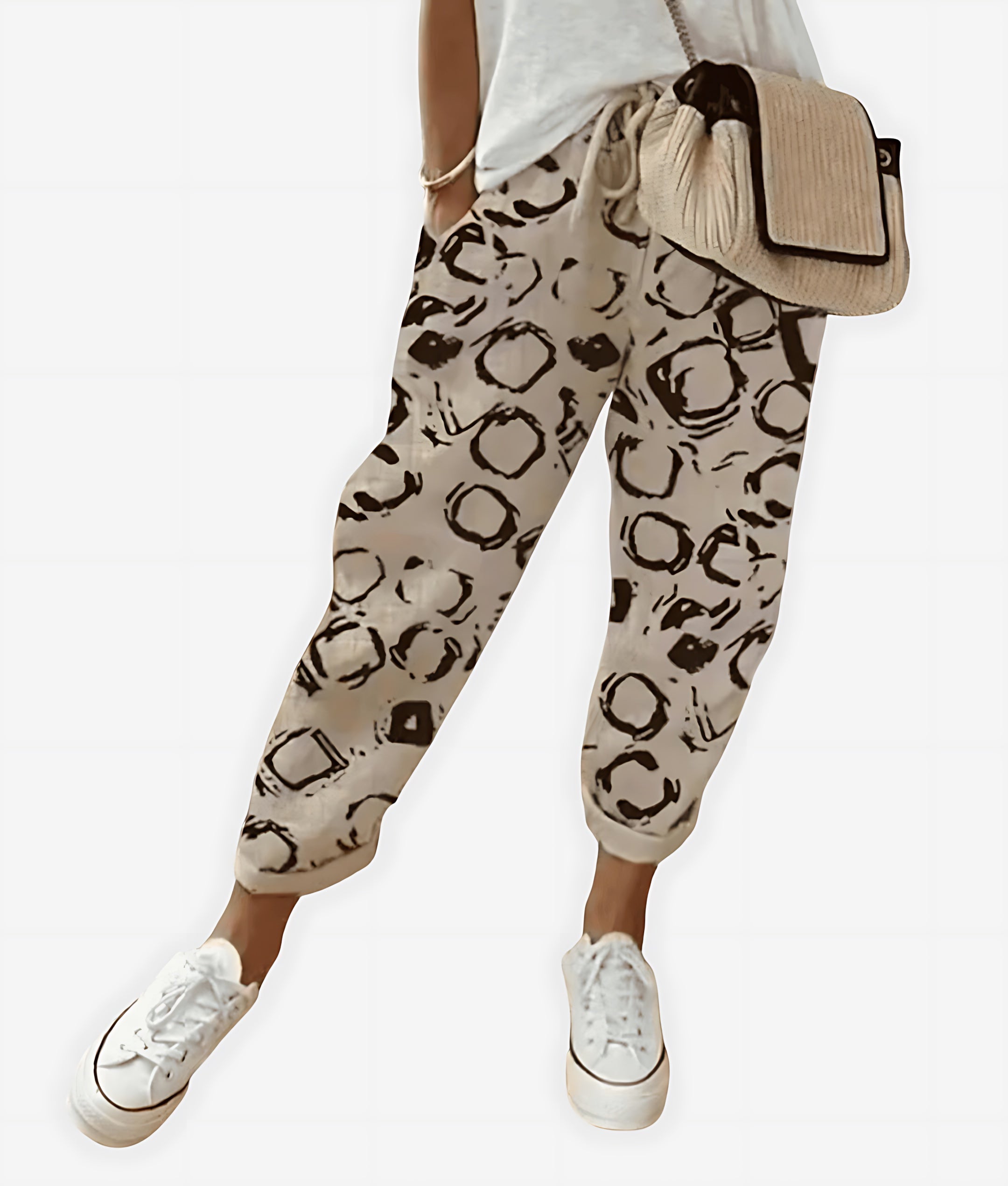 Sienna – Abstract Print Jogger Pants