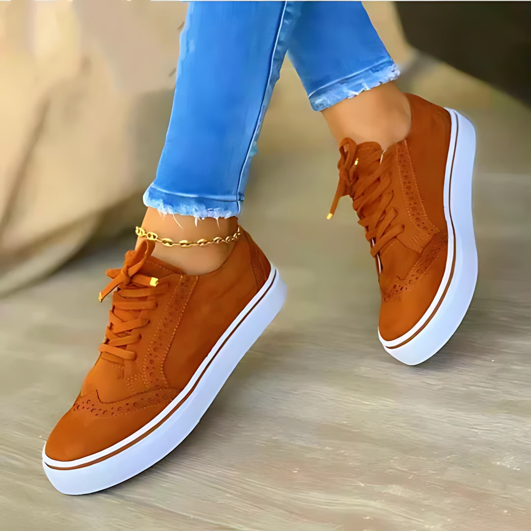 Sienna – Canvas Lace Up Low Top Sneakers