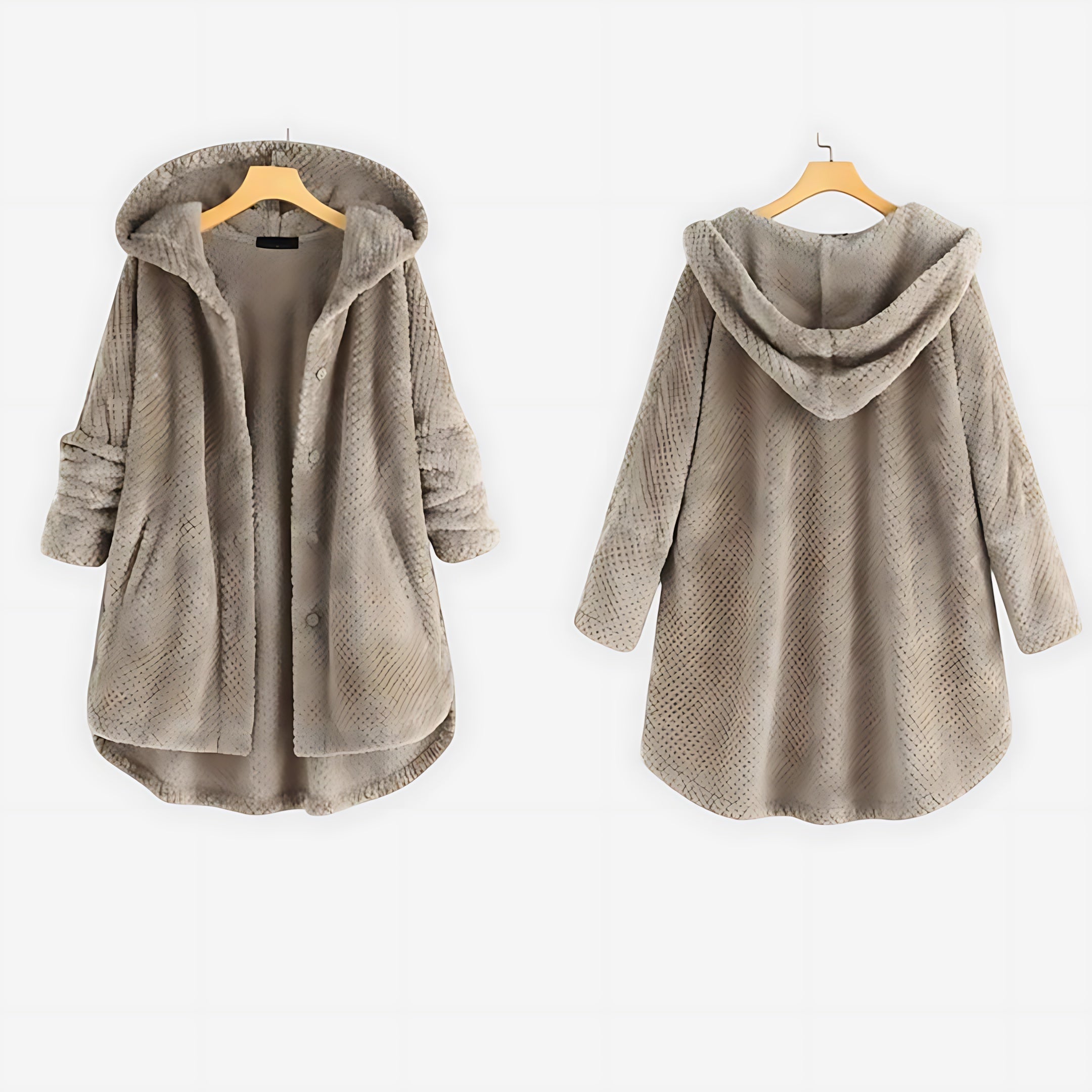 Sienna – Sherpa Fleece Button Up Jacket