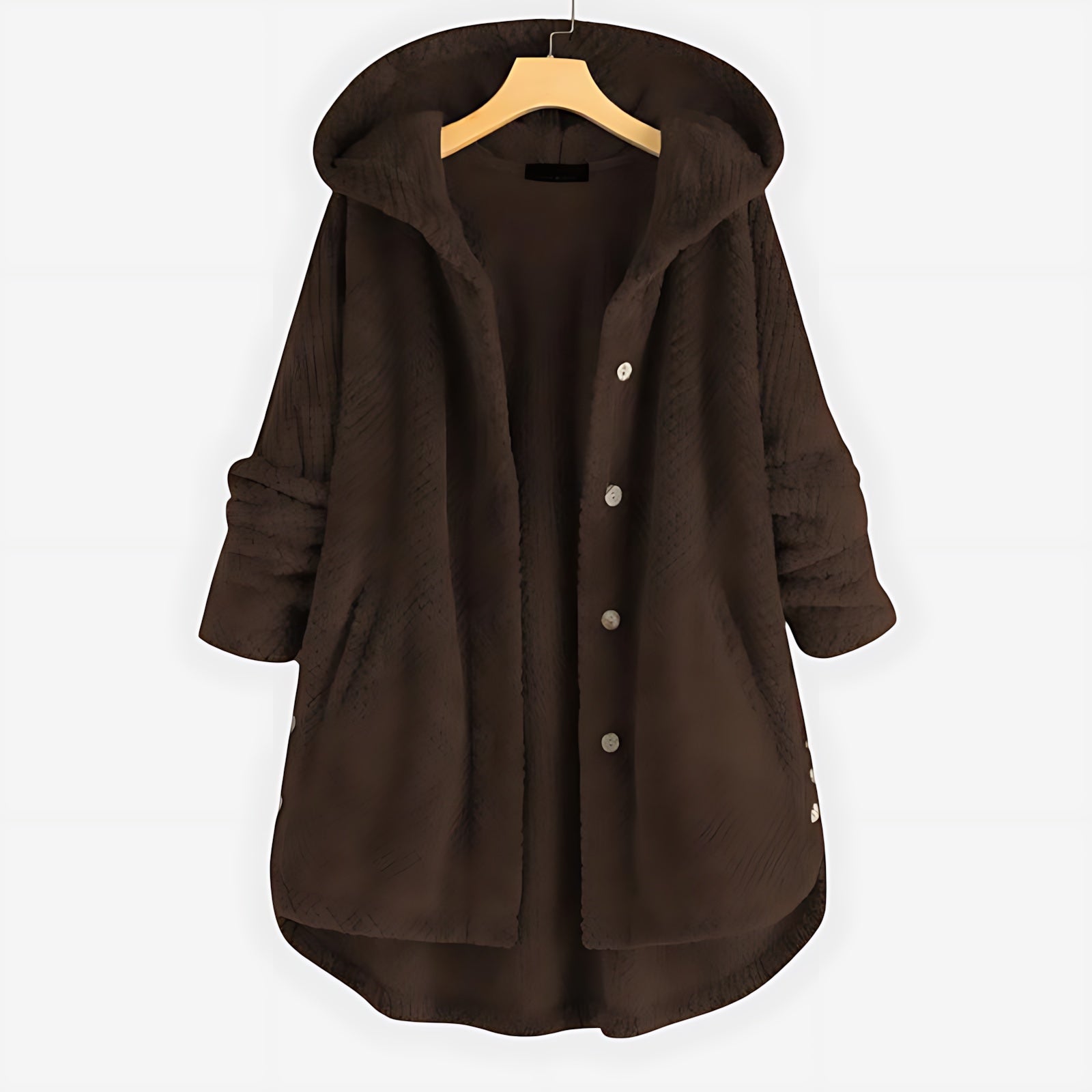 Sienna – Sherpa Fleece Button Up Jacket