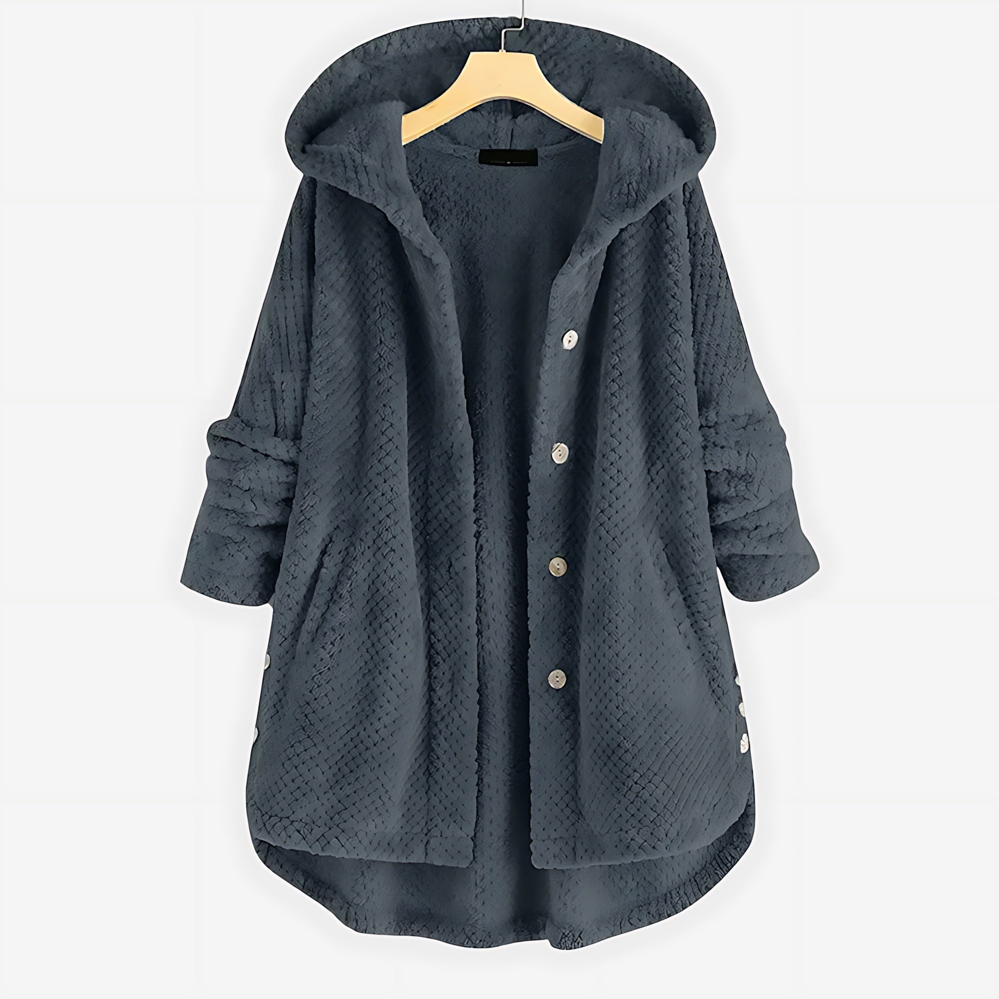 Sienna – Sherpa Fleece Button Up Jacket