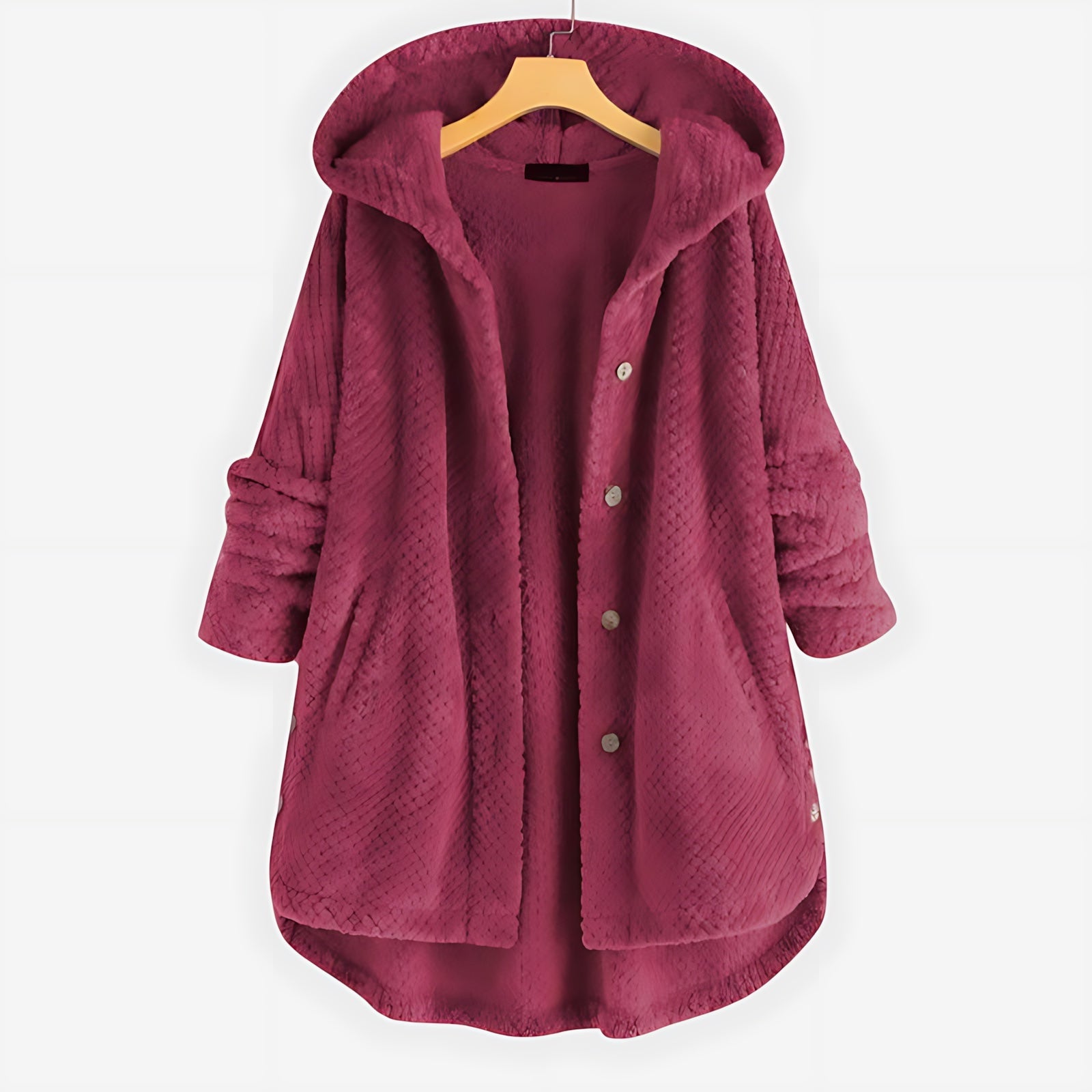Sienna – Sherpa Fleece Button Up Jacket