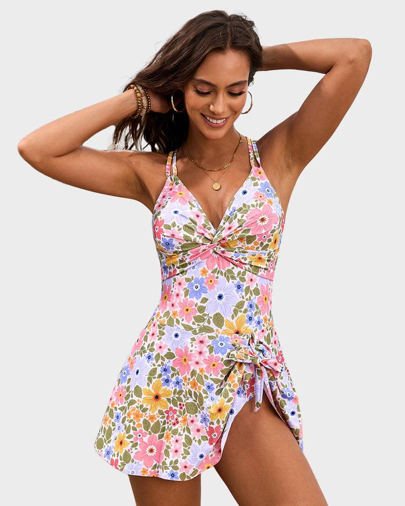 Serenity – V Neck Wrap Swimdress