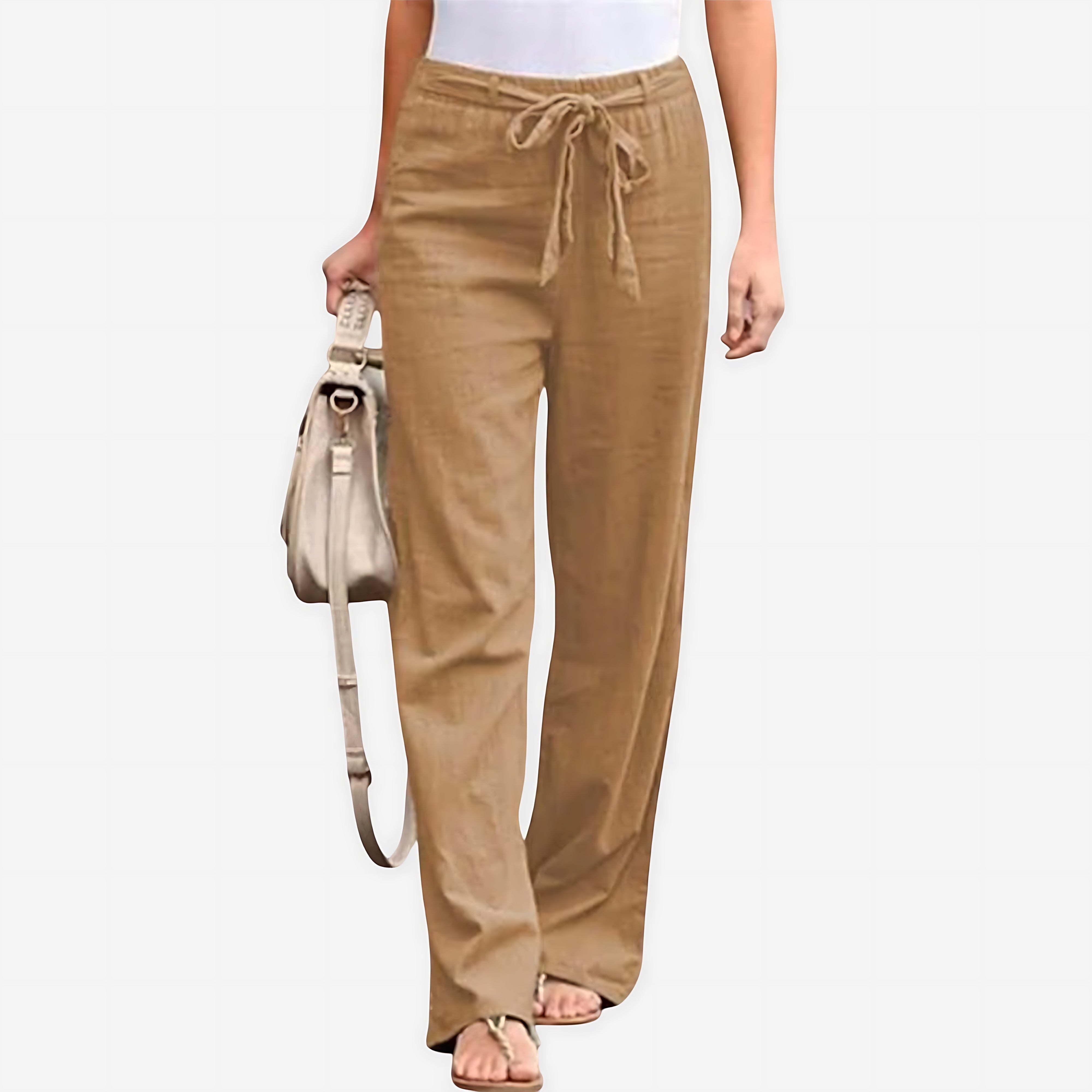 Skylar – Paperbag Waist Straight Leg Pants