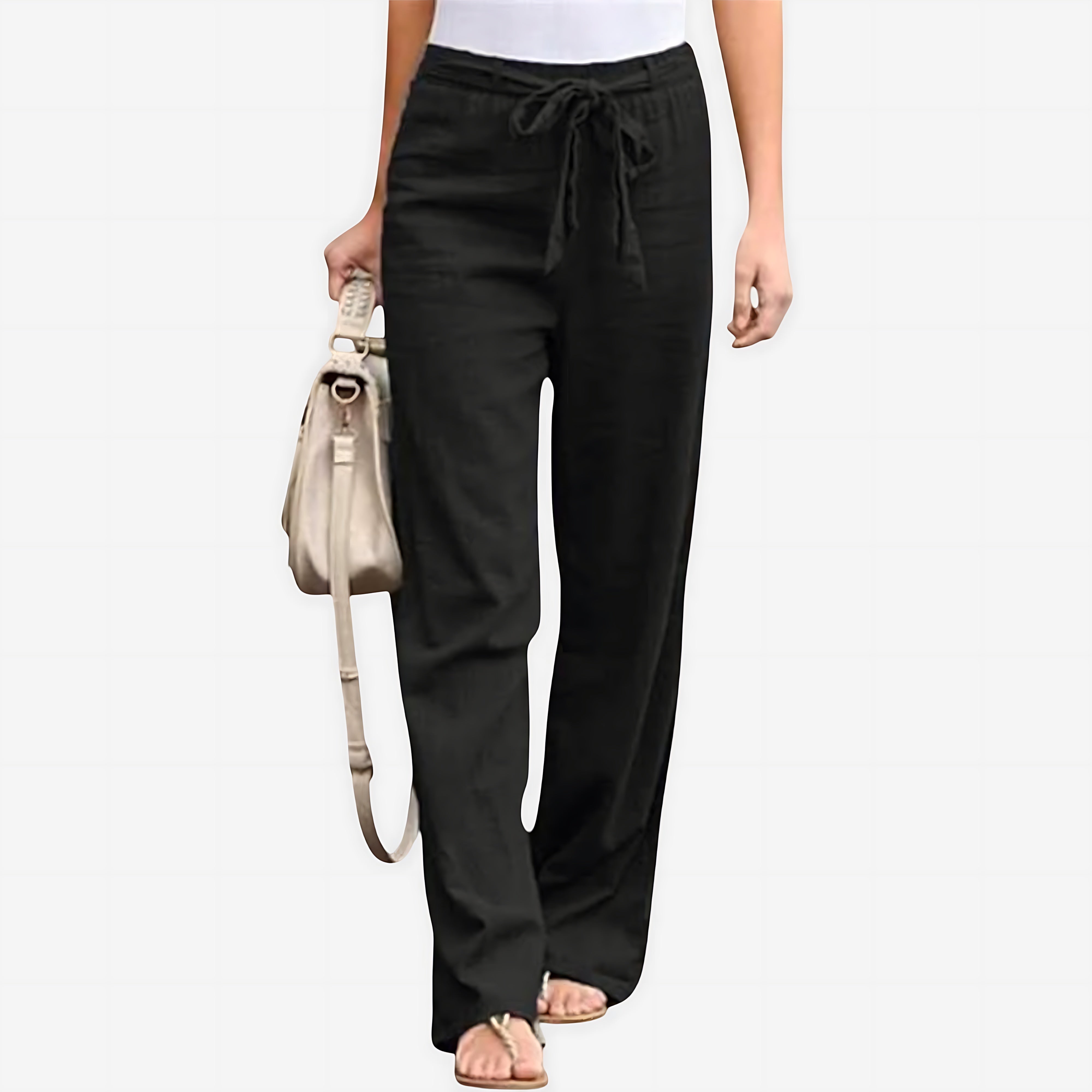 Skylar – Paperbag Waist Straight Leg Pants