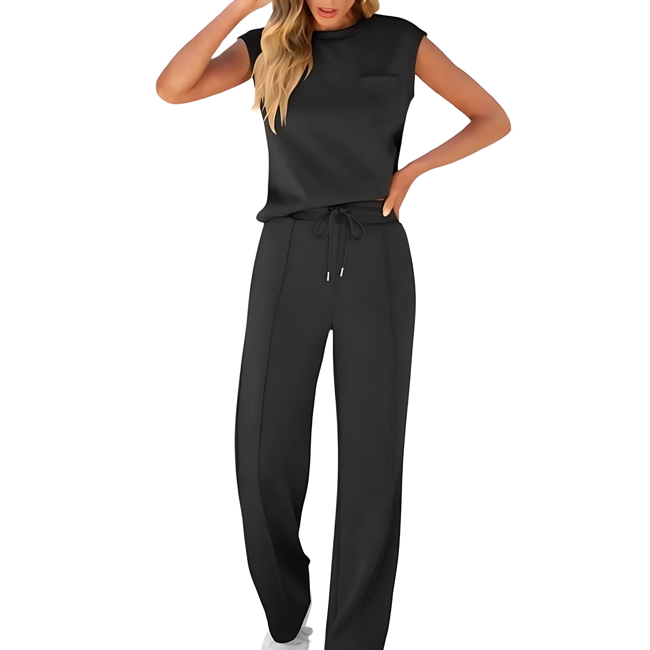 Skylar – Tank Top And Straight Leg Pants Lounge Co-ord