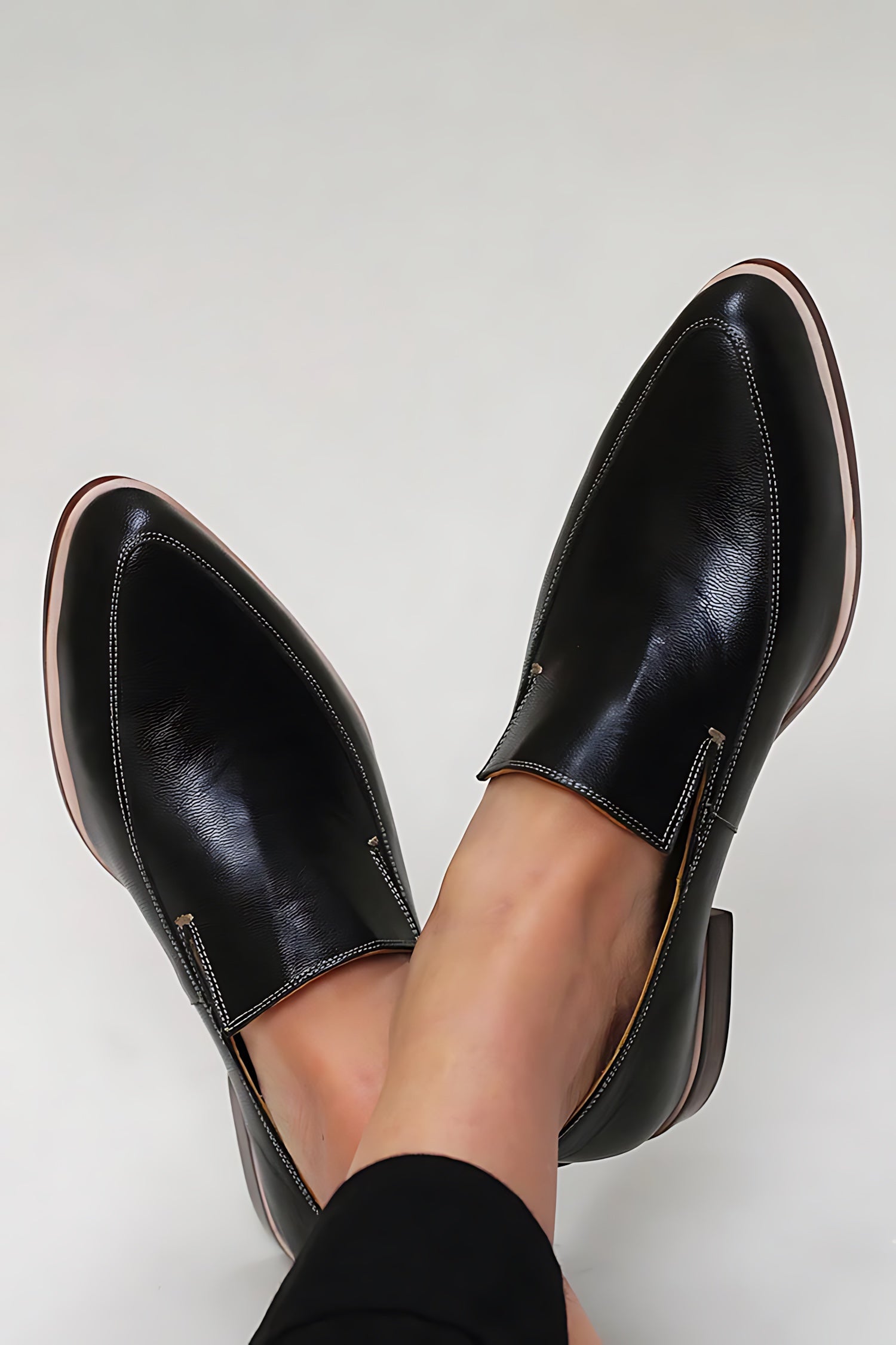 Sloane – Faux Leather Pointed Toe Loafers