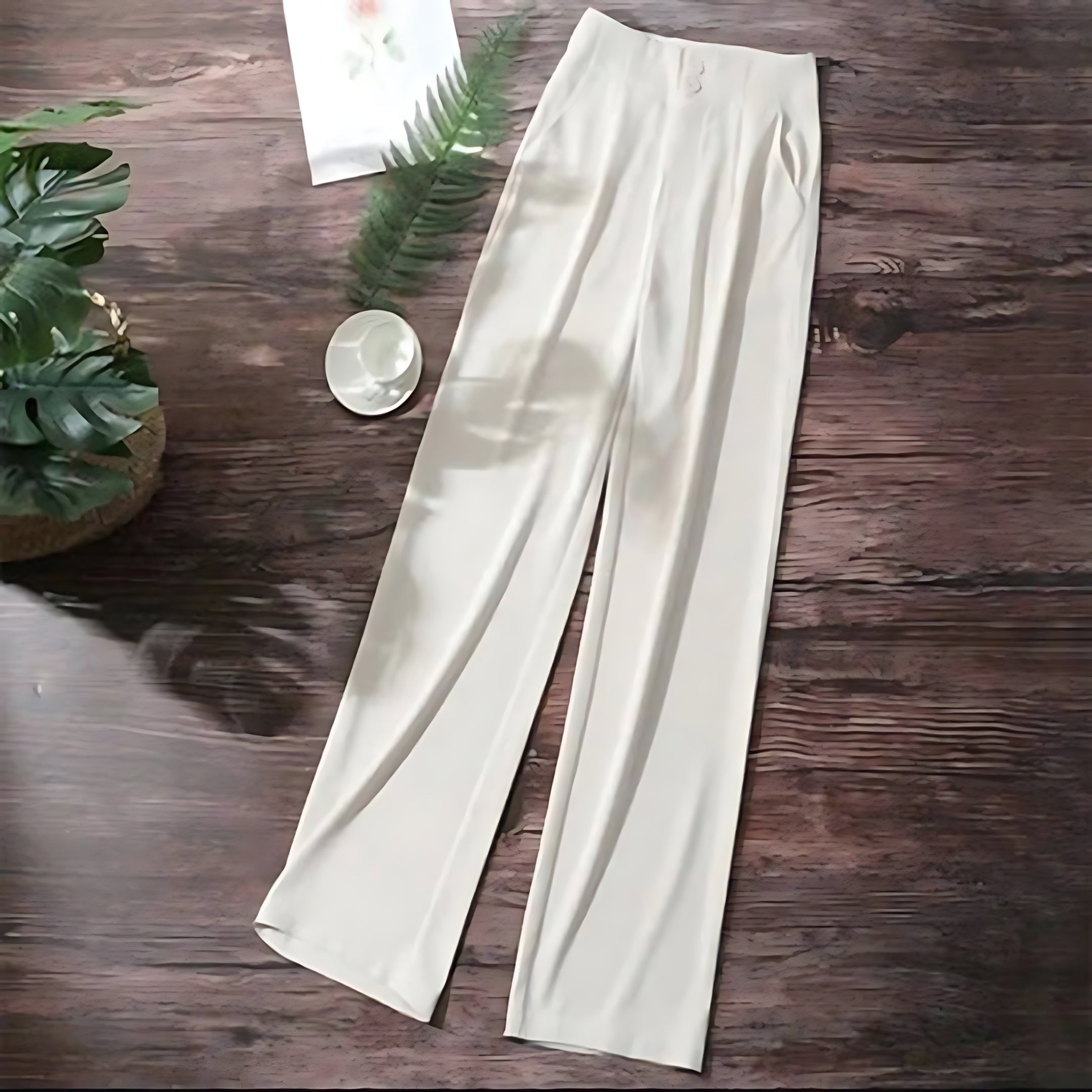 Sophia – High Waist Flowy Wide Leg Pants