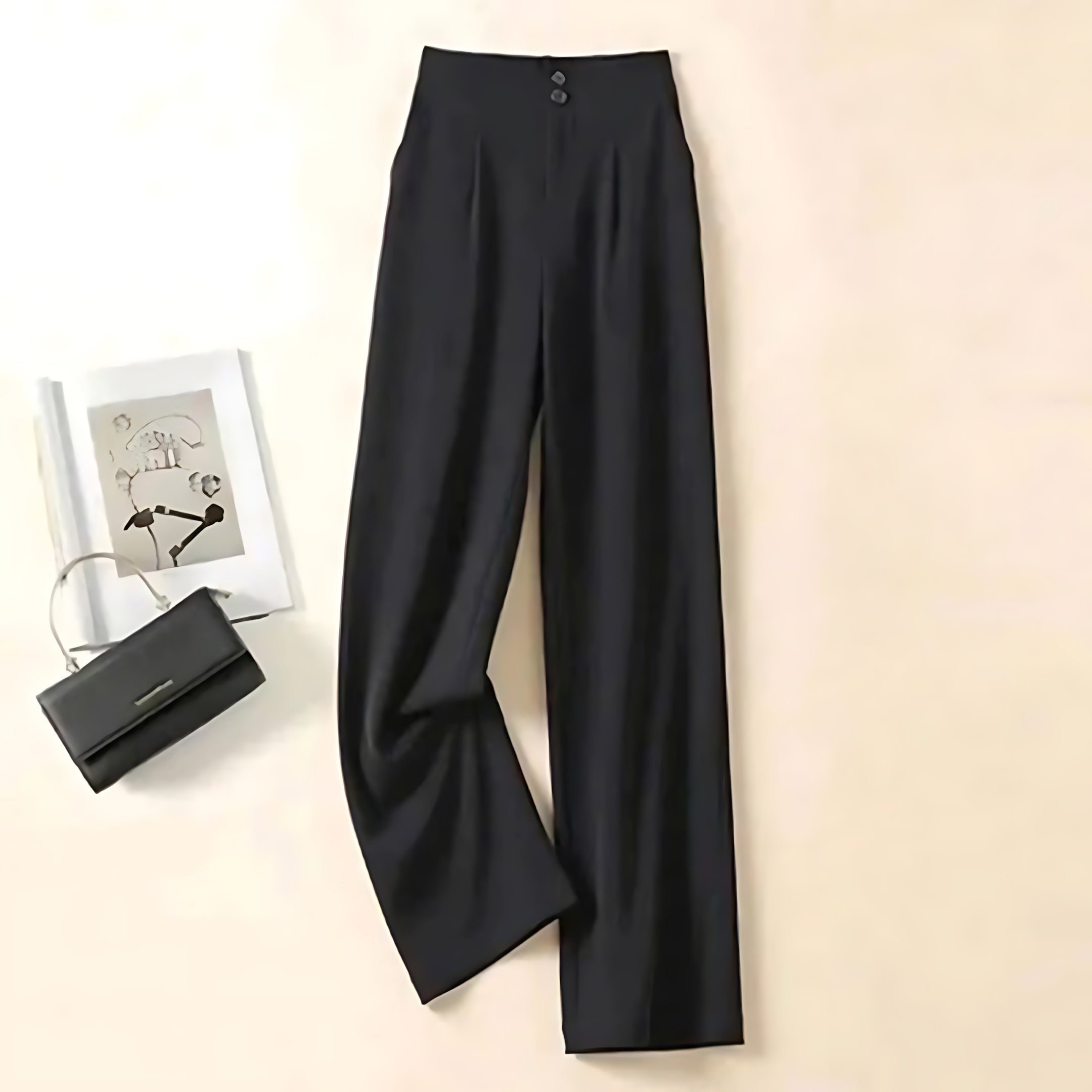 Sophia – High Waist Flowy Wide Leg Pants